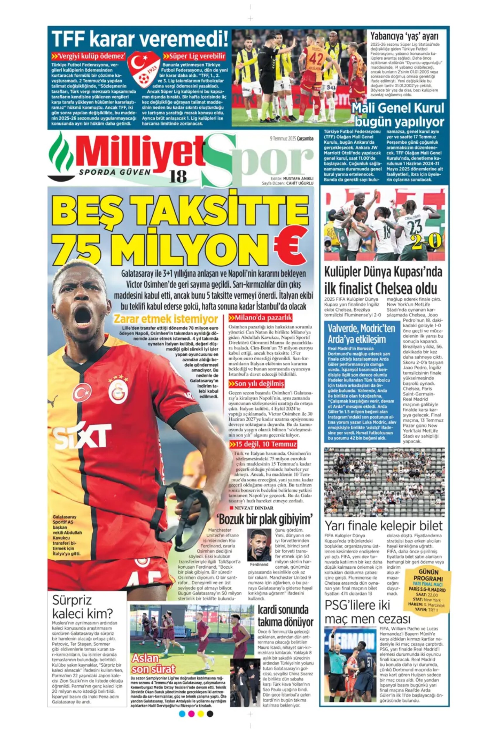 Sporda günün manşetleri: Fenerbahçe'den ezeli rakibine transfer çalımı!