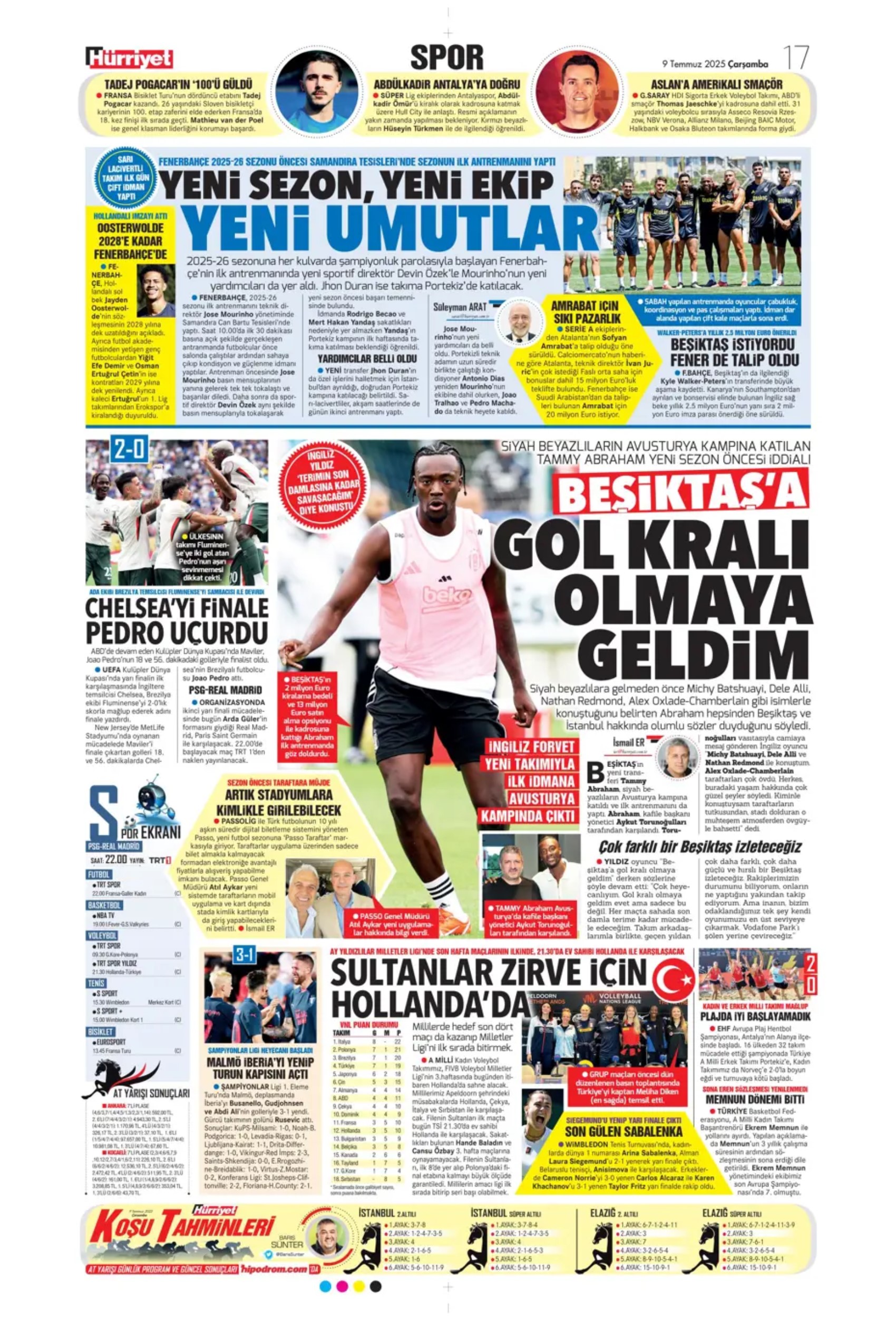Sporda günün manşetleri: Fenerbahçe'den ezeli rakibine transfer çalımı!