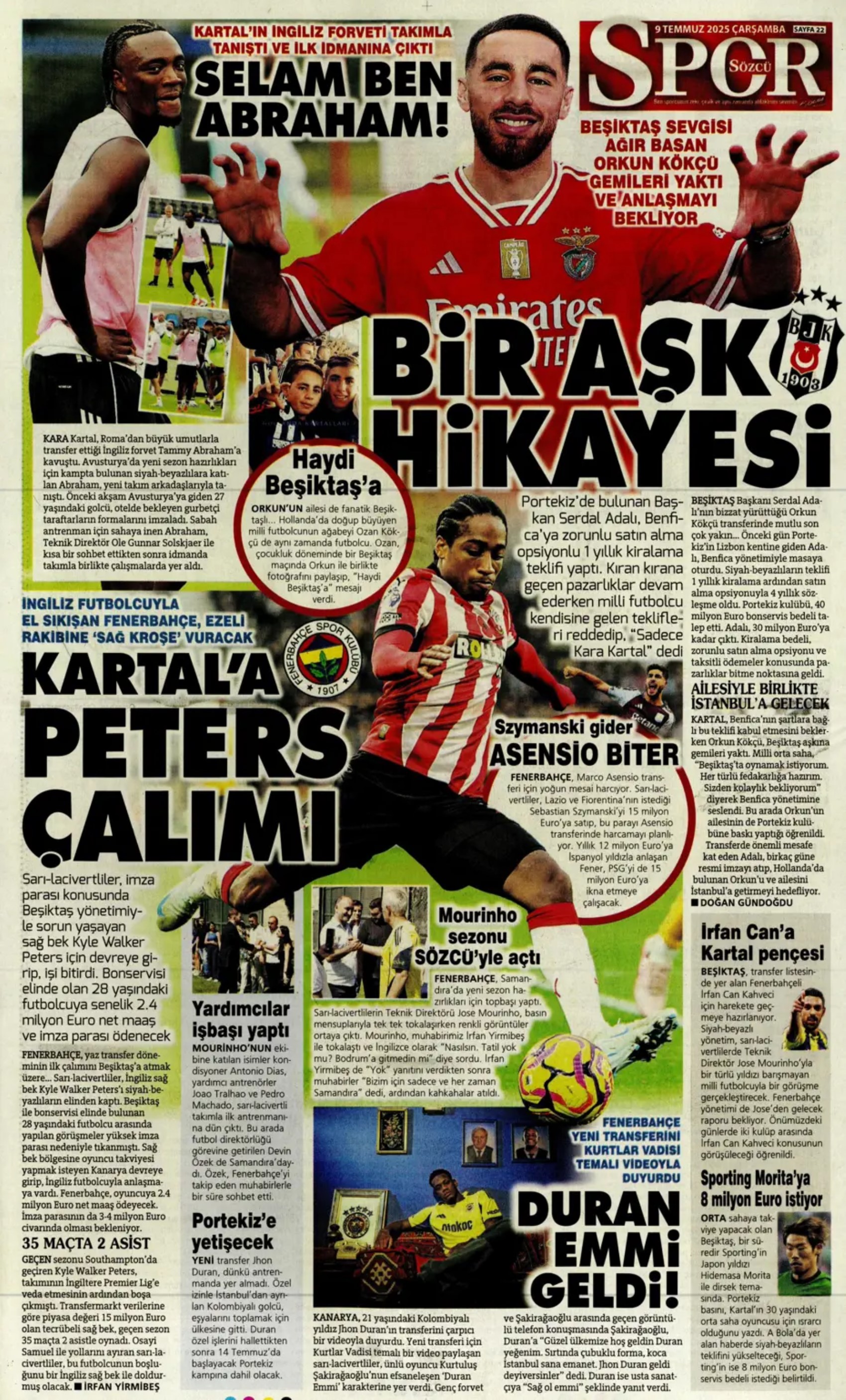 Sporda günün manşetleri: Fenerbahçe'den ezeli rakibine transfer çalımı!