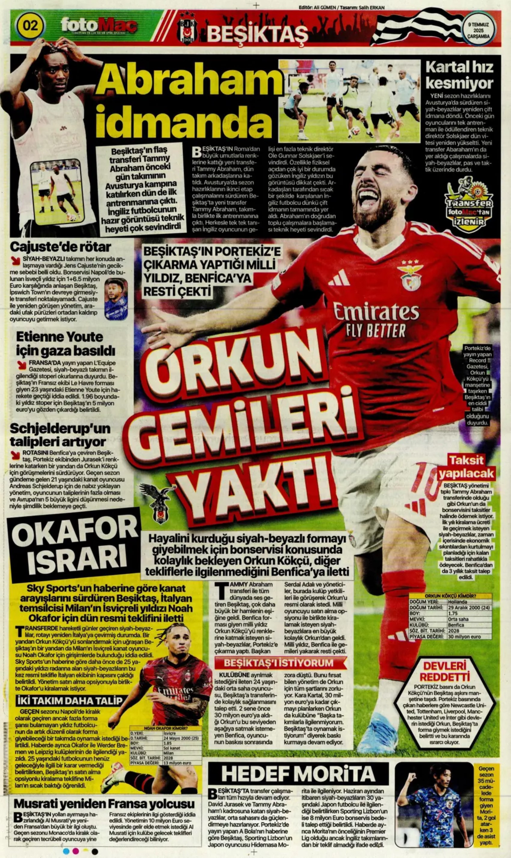 Sporda günün manşetleri: Fenerbahçe'den ezeli rakibine transfer çalımı!