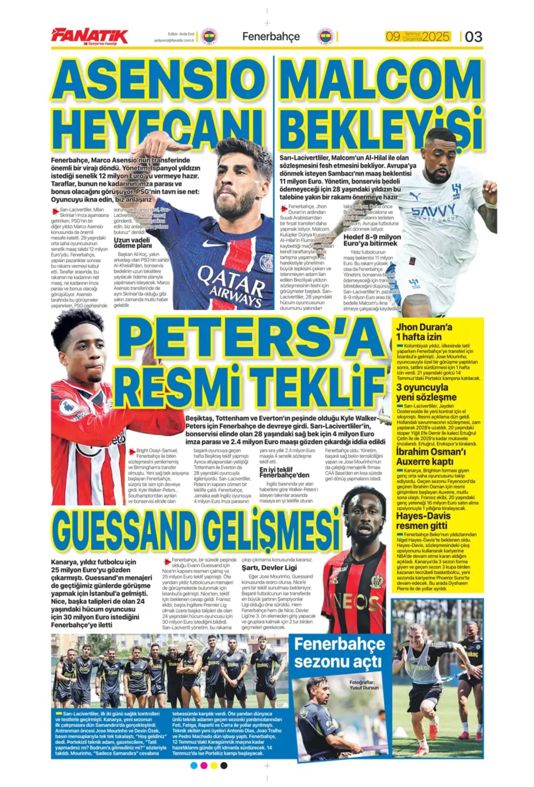 Sporda günün manşetleri: Fenerbahçe'den ezeli rakibine transfer çalımı!