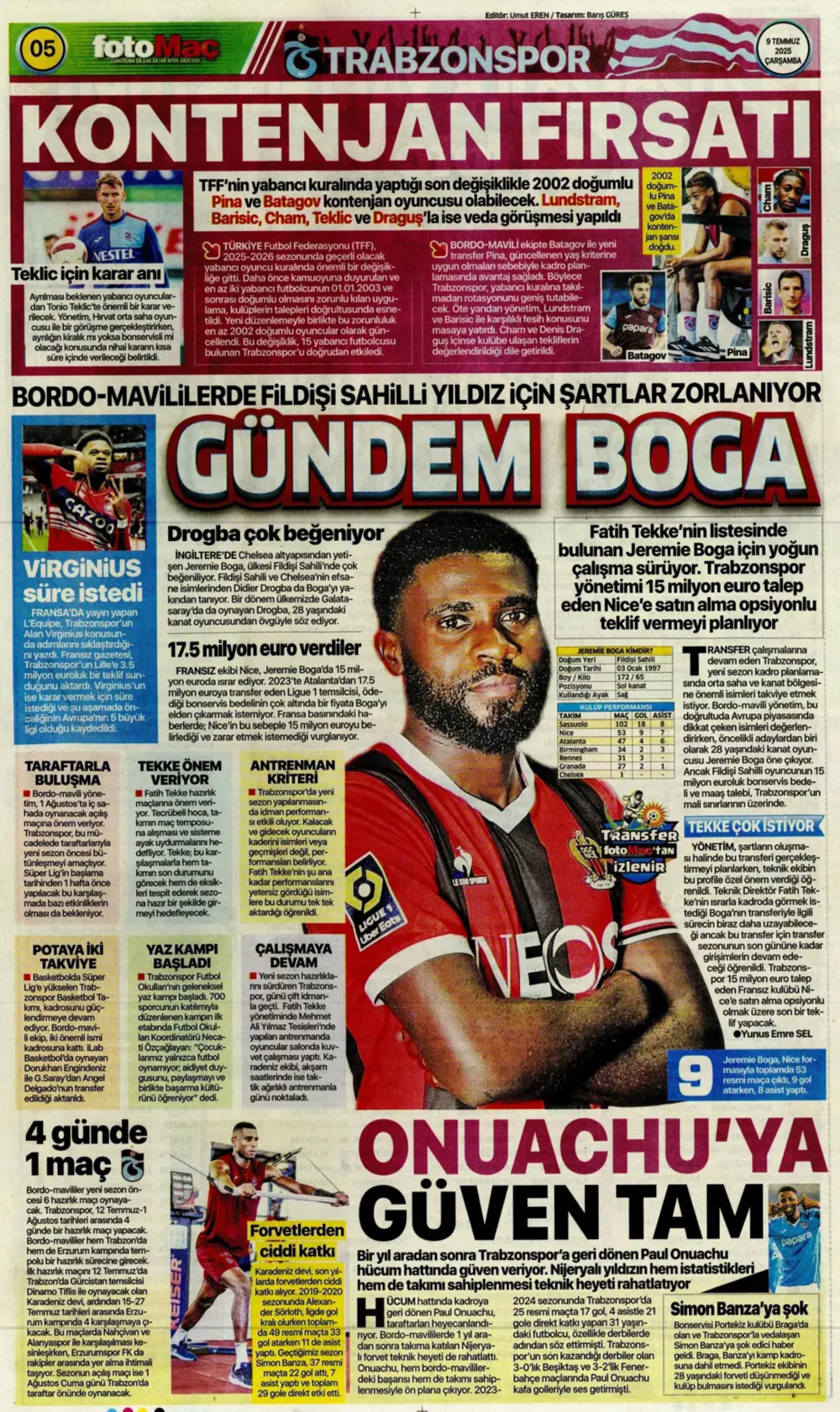 Sporda günün manşetleri: Fenerbahçe'den ezeli rakibine transfer çalımı!
