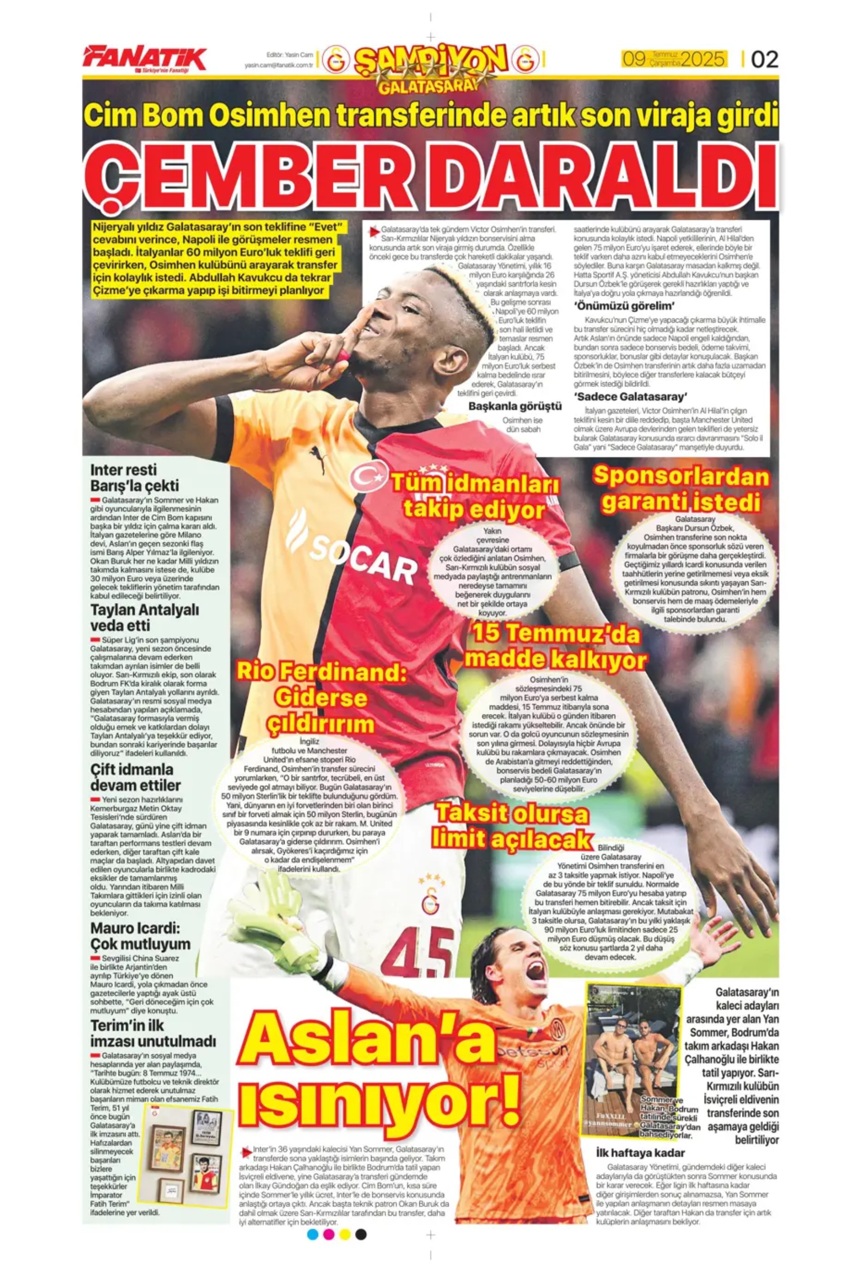 Sporda günün manşetleri: Fenerbahçe'den ezeli rakibine transfer çalımı!