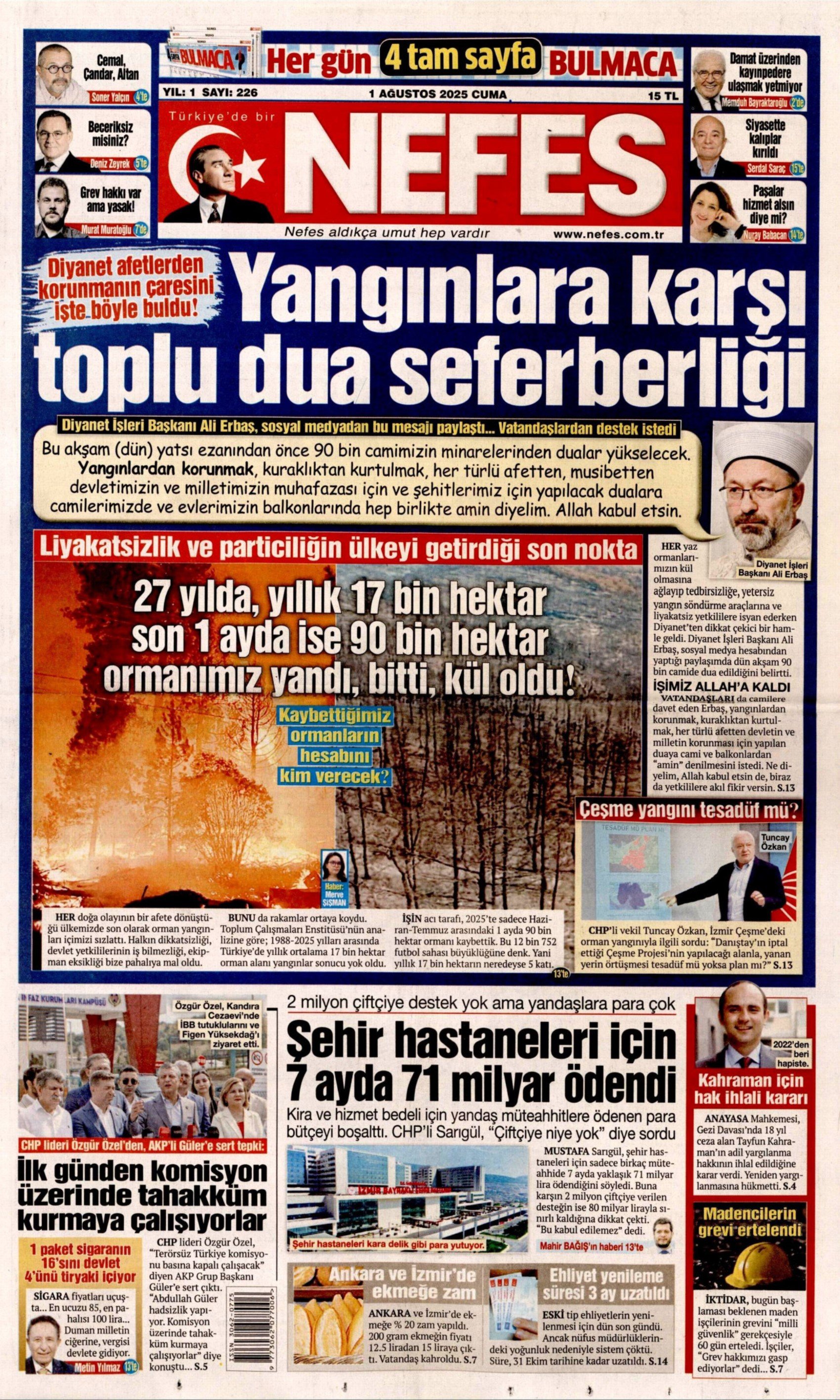 Günün gazete manşetleri... 'Ne işimiz var İmralı'da'