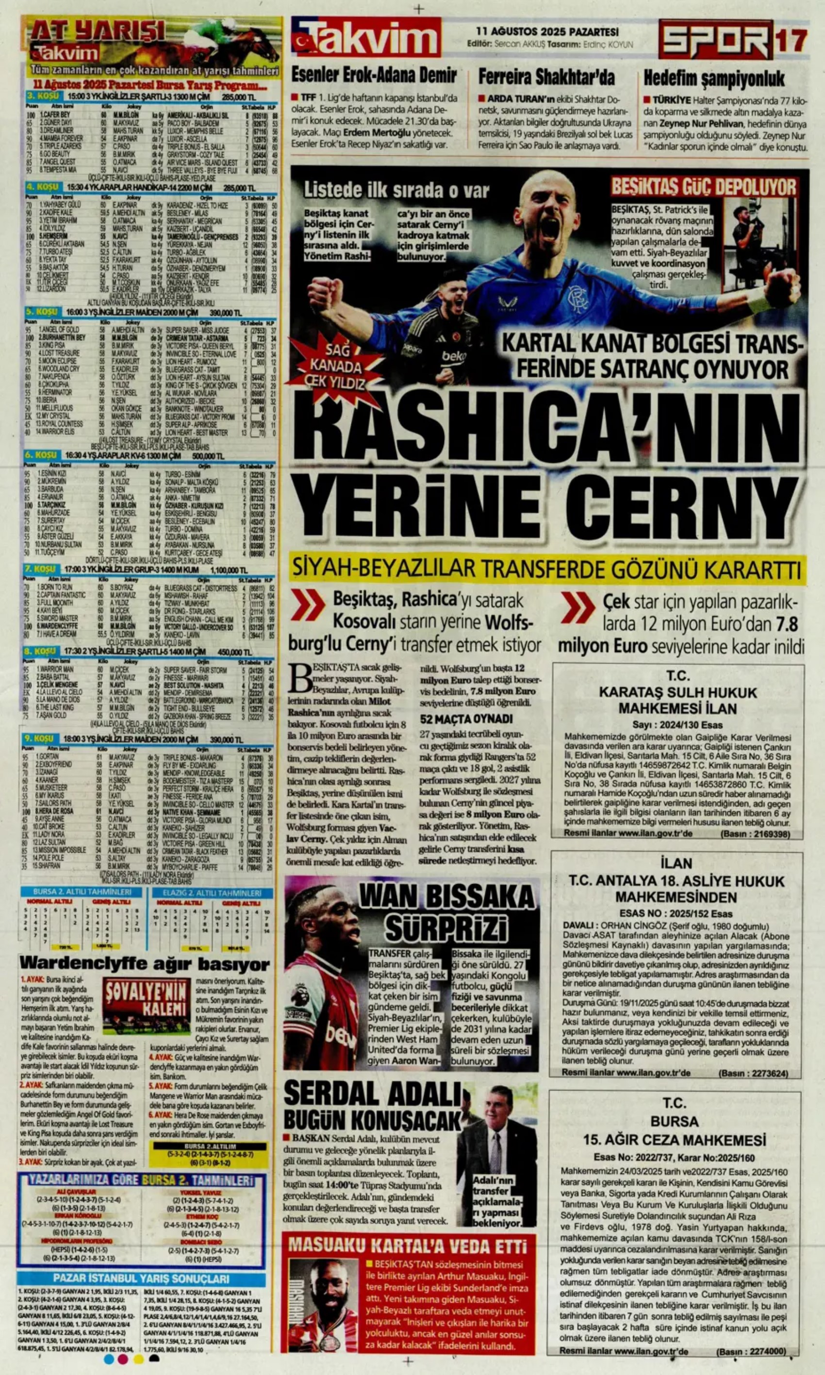 Sporda günün manşetleri... Kerem'in imza atacağı tarih netleşti: Galatasaray'a Boey piyangosu