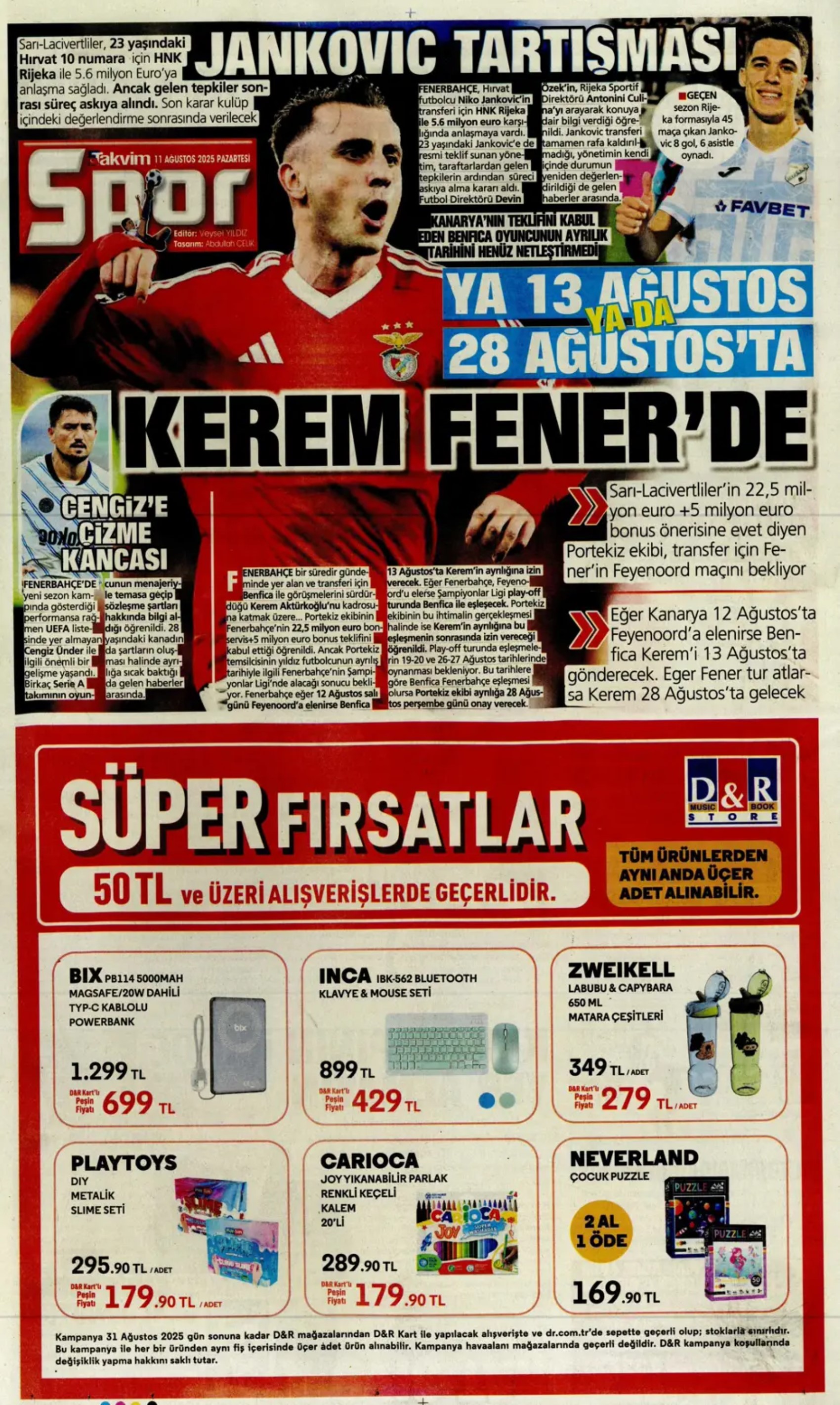 Sporda günün manşetleri... Kerem'in imza atacağı tarih netleşti: Galatasaray'a Boey piyangosu
