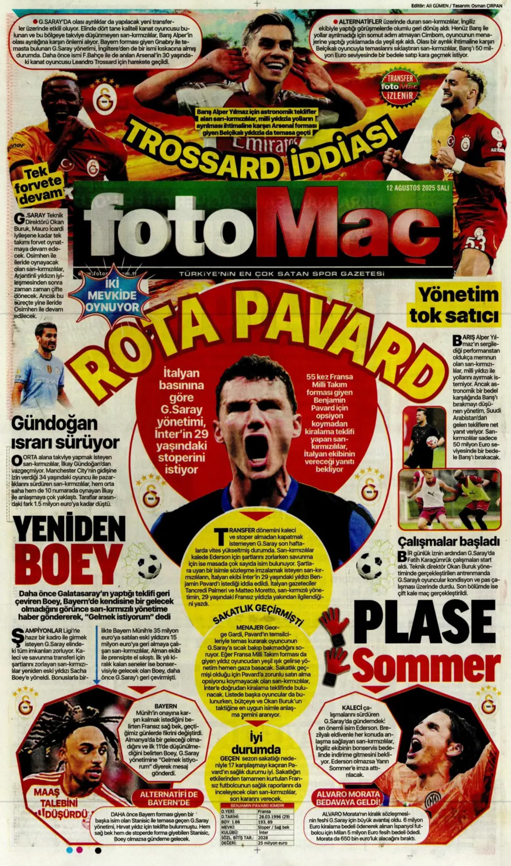 Sporda günün manşetleri... Kerem Aktürkoğlu için devreye girdi: Zinchenko geliyor!