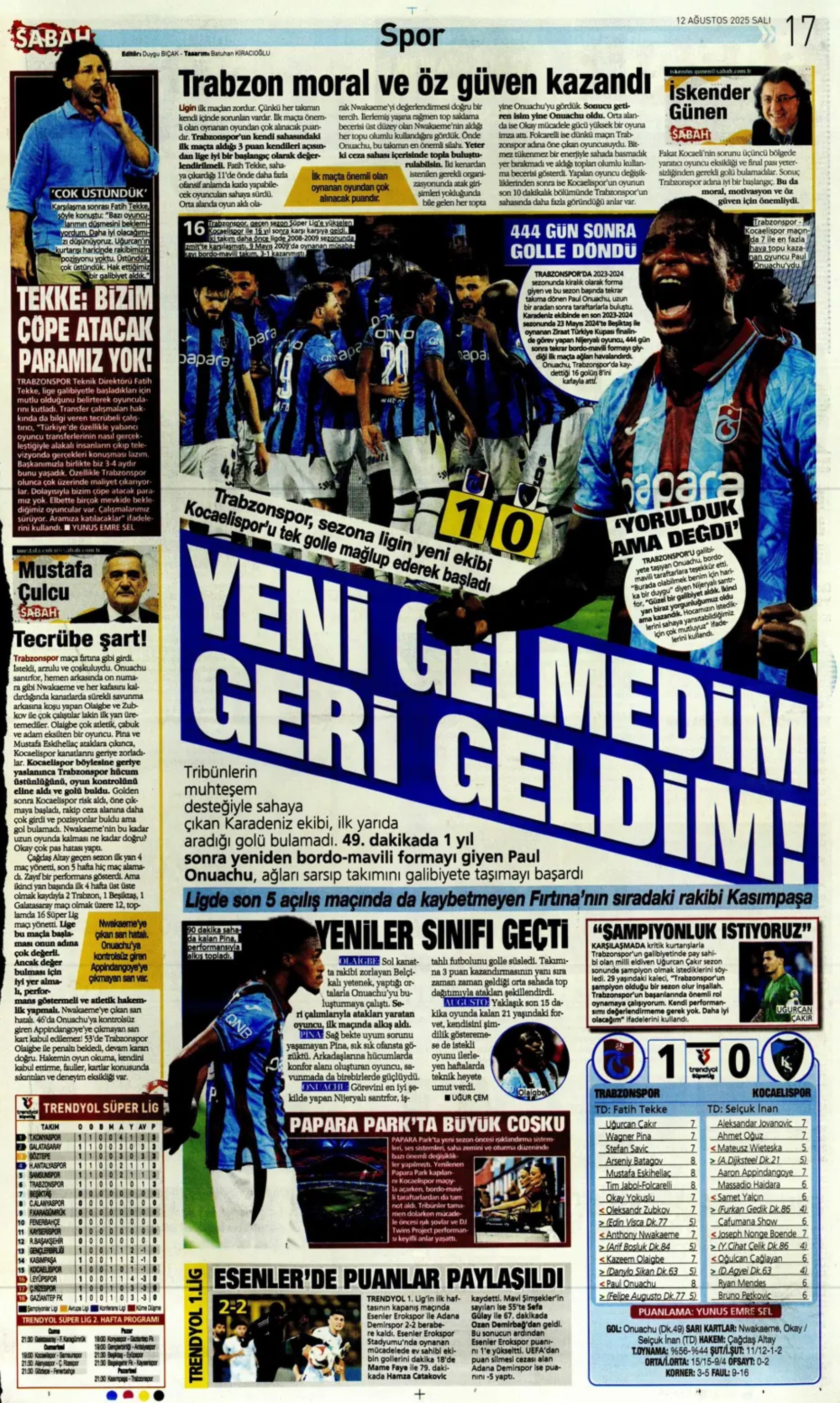 Sporda günün manşetleri... Kerem Aktürkoğlu için devreye girdi: Zinchenko geliyor!