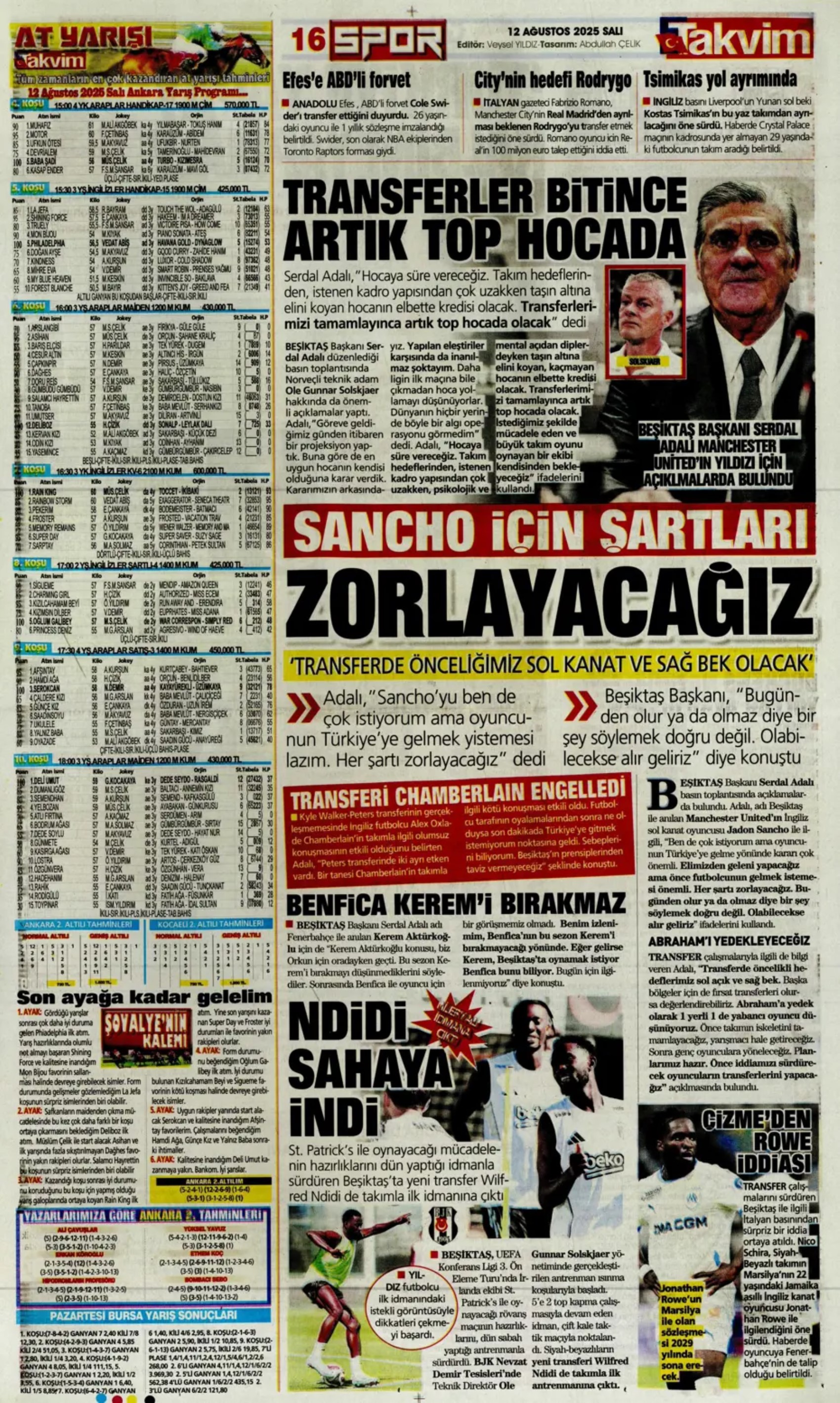 Sporda günün manşetleri... Kerem Aktürkoğlu için devreye girdi: Zinchenko geliyor!