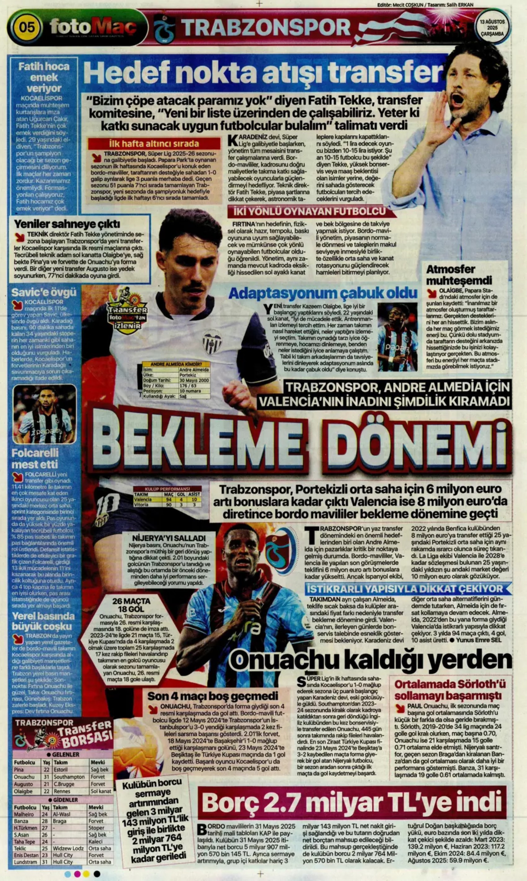 Sporda günün manşetleri: Fenerbahçe Kadıköy'de şov yaptı, kasası da doldu