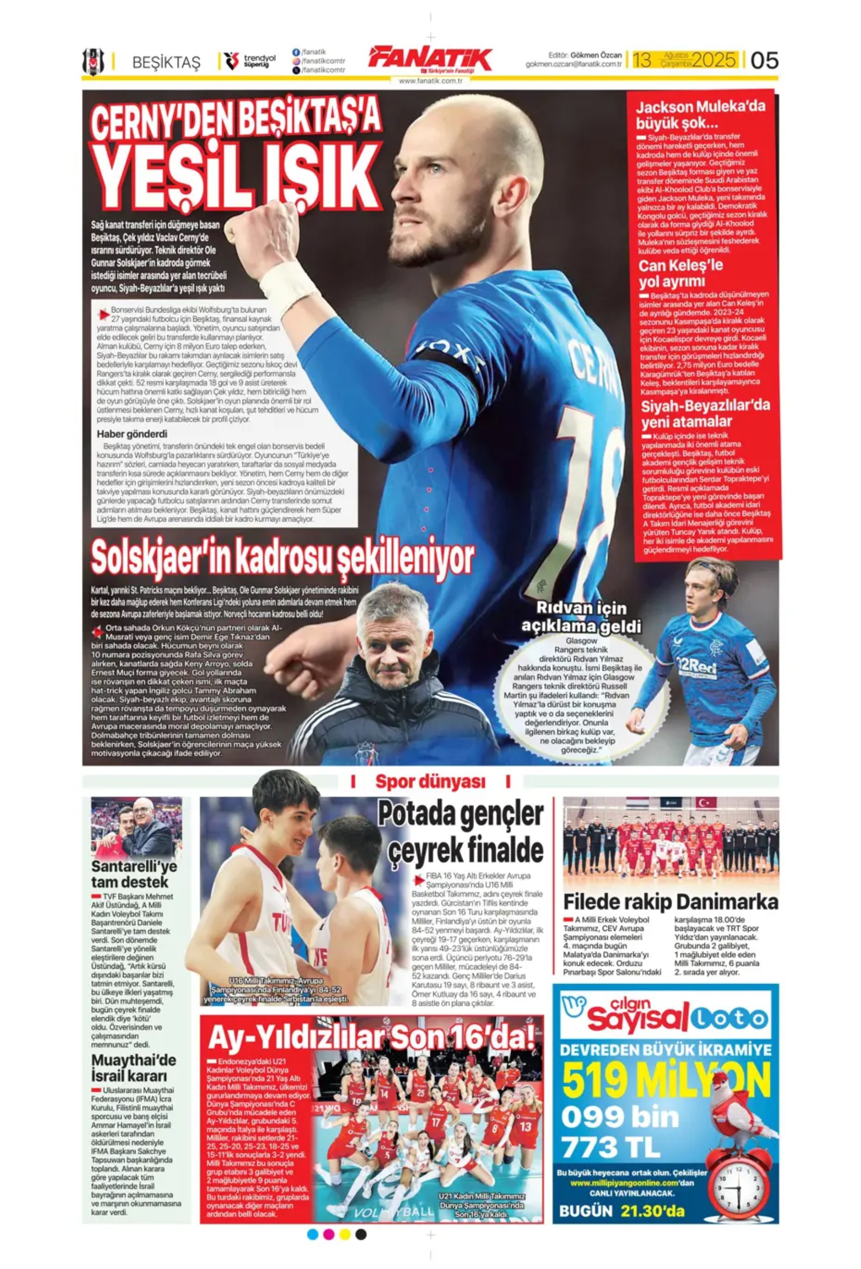 Sporda günün manşetleri: Fenerbahçe Kadıköy'de şov yaptı, kasası da doldu