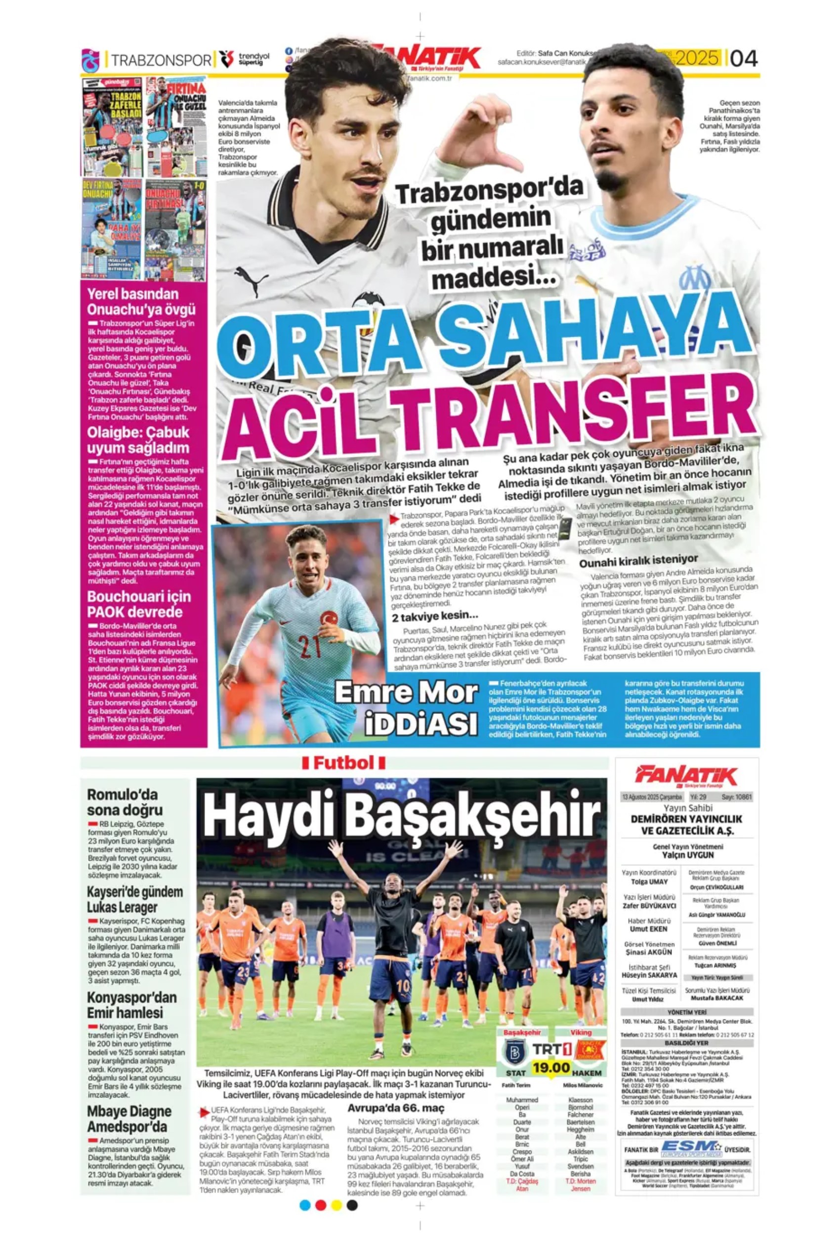 Sporda günün manşetleri: Fenerbahçe Kadıköy'de şov yaptı, kasası da doldu