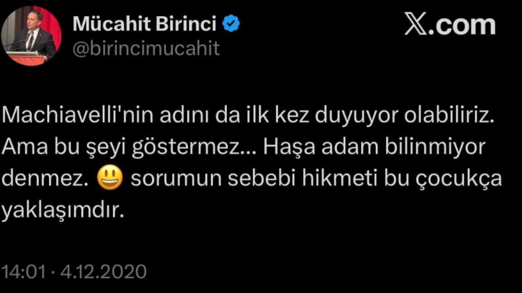 Murat Kapki iddialarıyla gündem olmuştu: Mücahit Birinci'nin Machiavelli paylaşımları gündem oldu