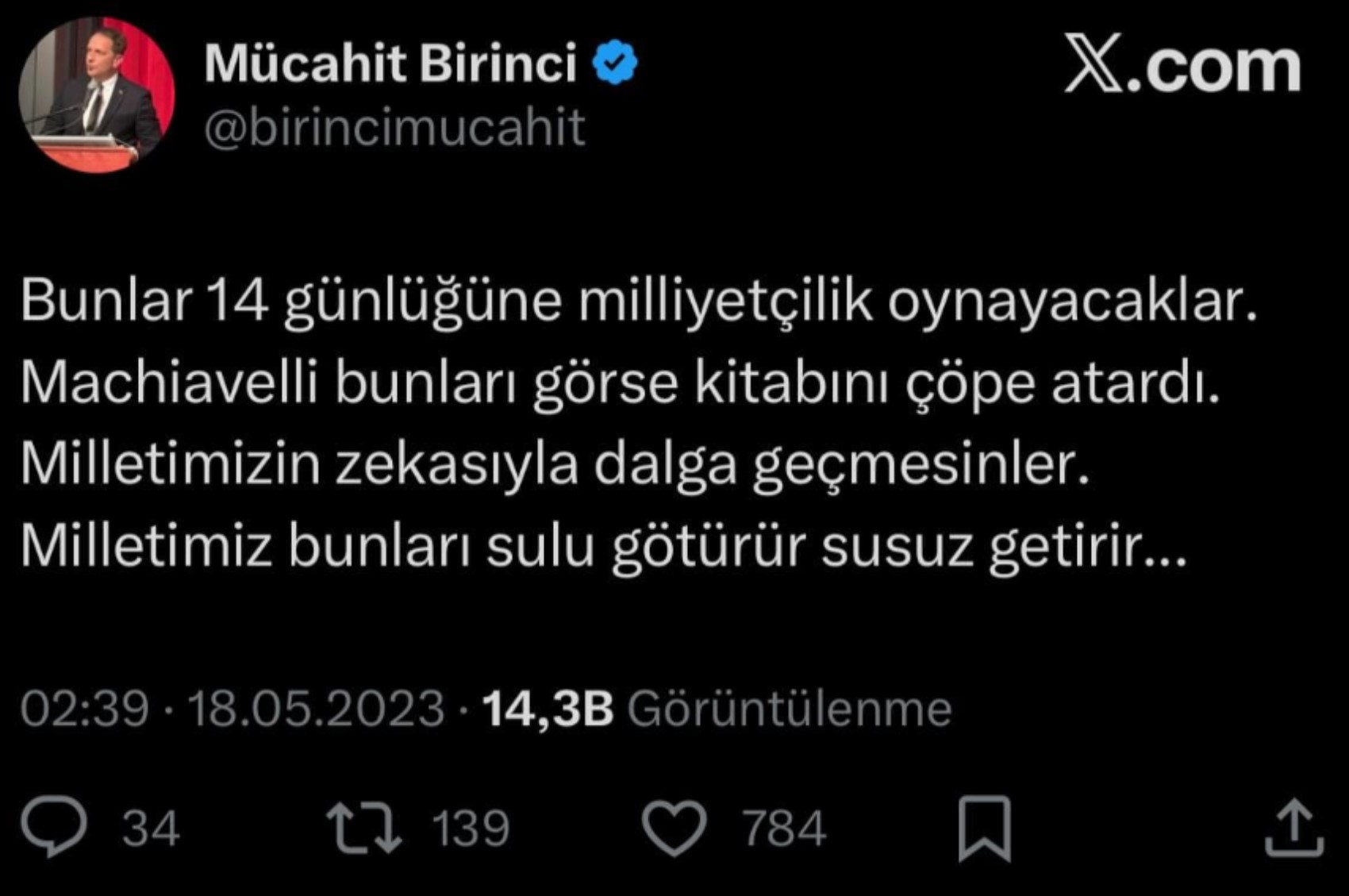 Murat Kapki iddialarıyla gündem olmuştu: Mücahit Birinci'nin Machiavelli paylaşımları gündem oldu