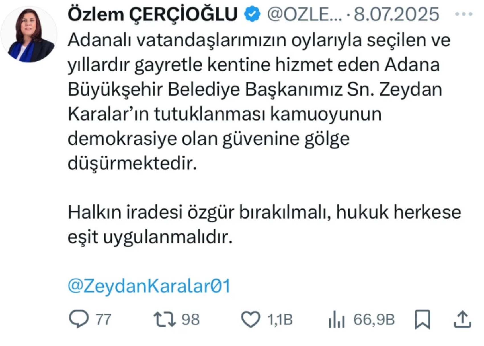 AKP'ye geçen Özlem Çerçioğlu'ndan sosyal medya hamlesi: Paylaşımlarını hala silmedi! İktidar buna ne diyecek?