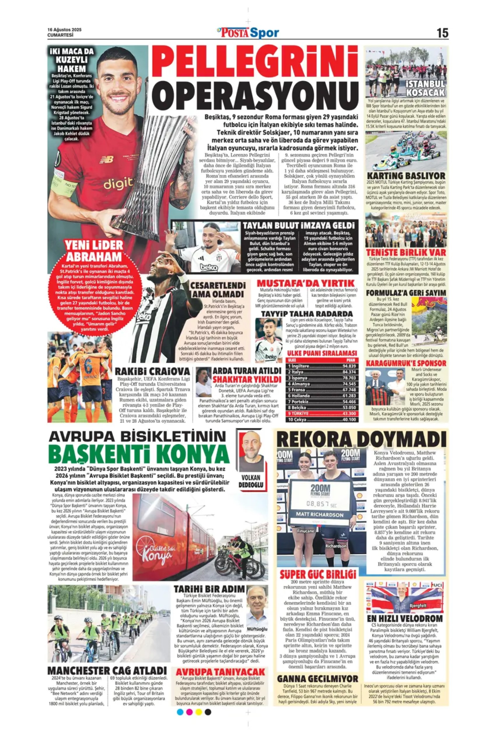 Sporda günün manşetleri: Kerem Aktürkoğlu'na 'Kartal' pençesi!