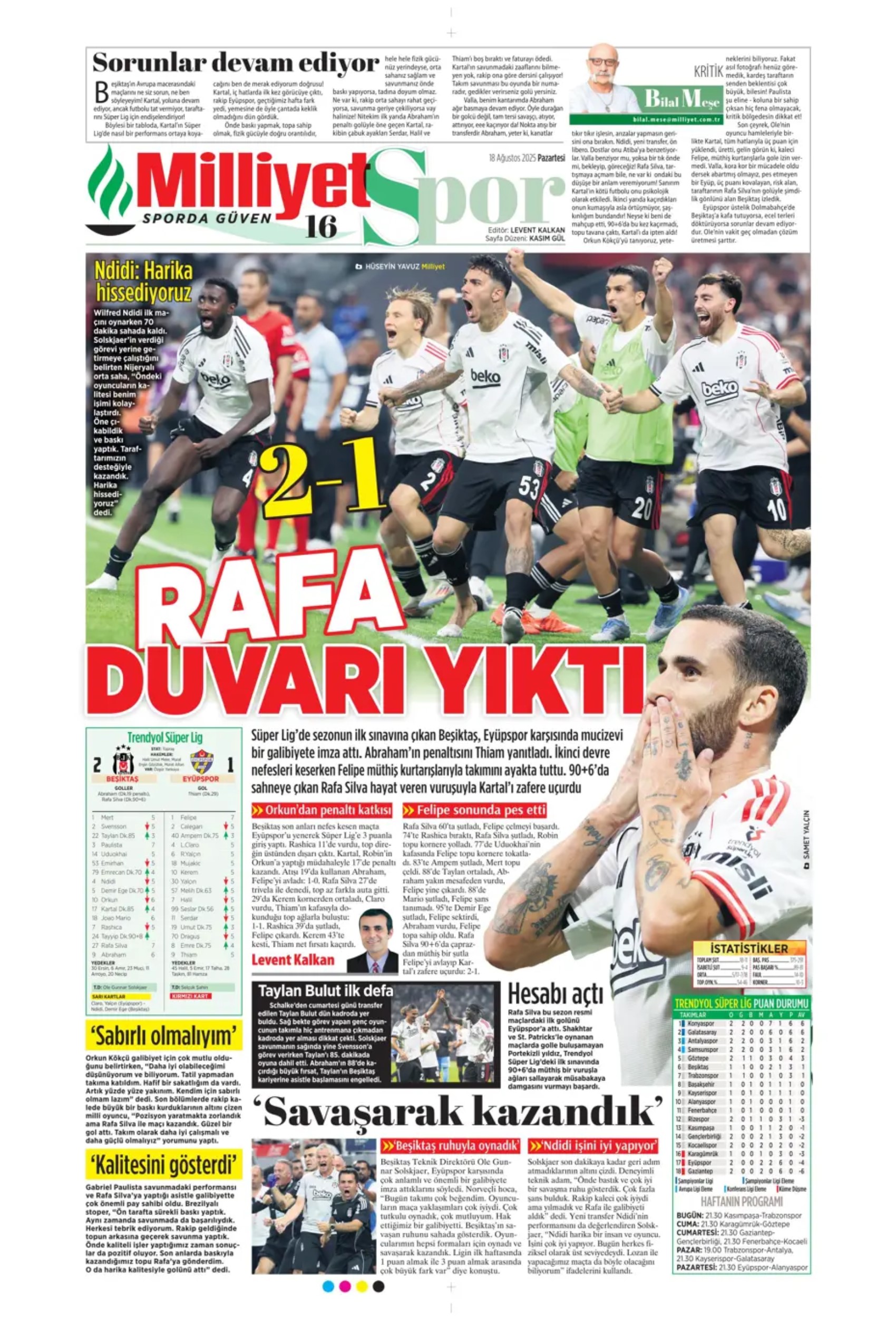Sporda günün manşetleri: Fenerbahçe'de Palacios gündemi, Galatasaray'da Barış Alper'in alternatifi belli oldu!