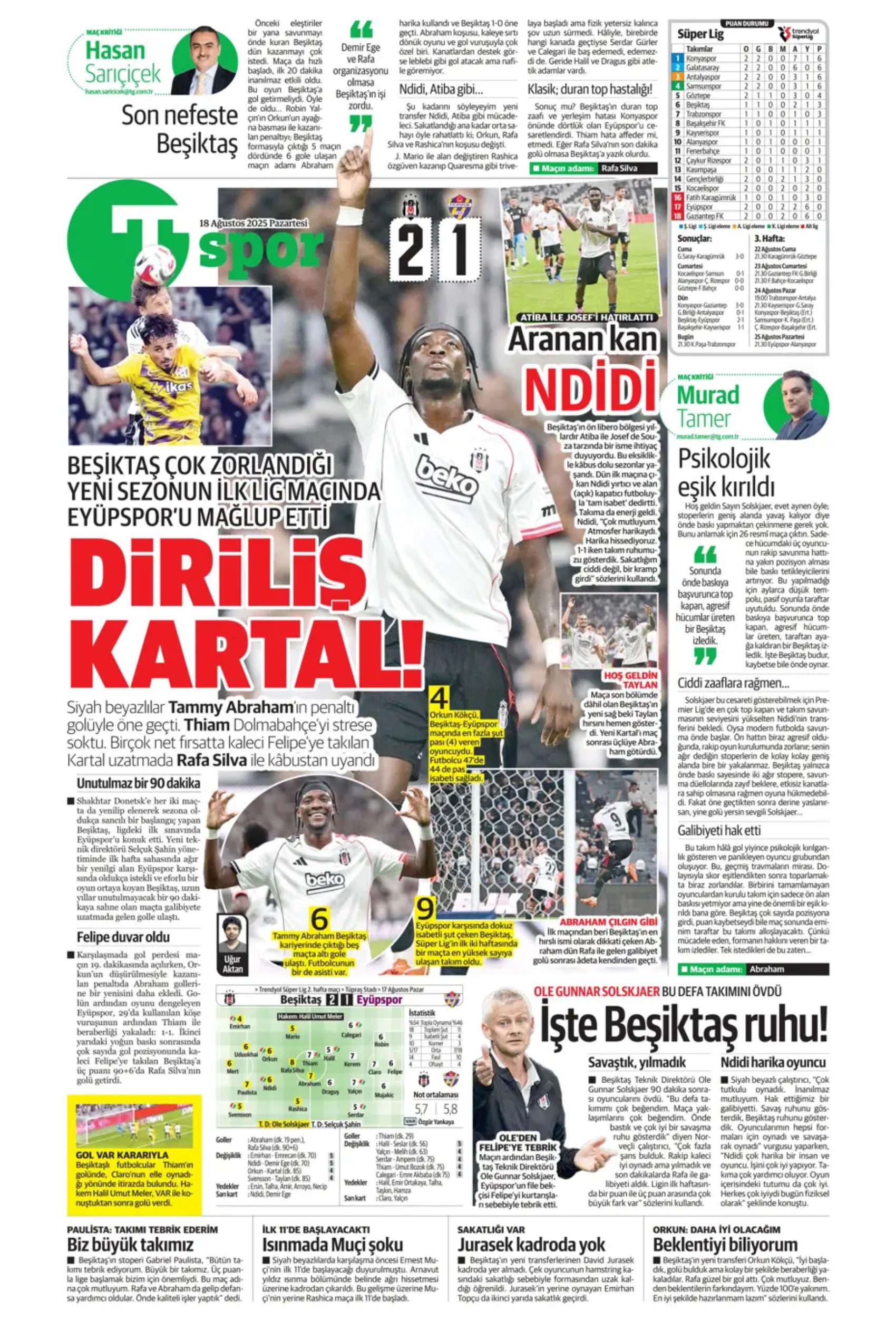Sporda günün manşetleri: Fenerbahçe'de Palacios gündemi, Galatasaray'da Barış Alper'in alternatifi belli oldu!
