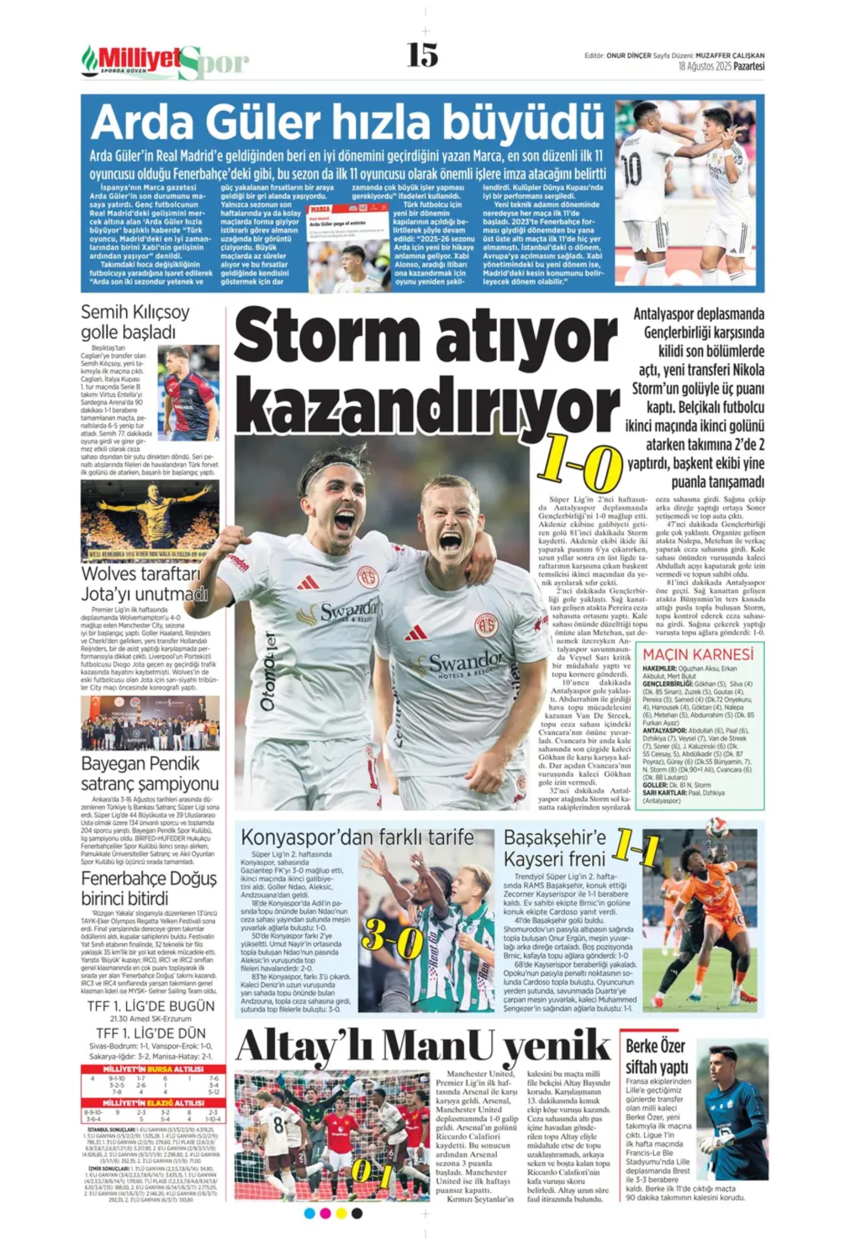 Sporda günün manşetleri: Fenerbahçe'de Palacios gündemi, Galatasaray'da Barış Alper'in alternatifi belli oldu!