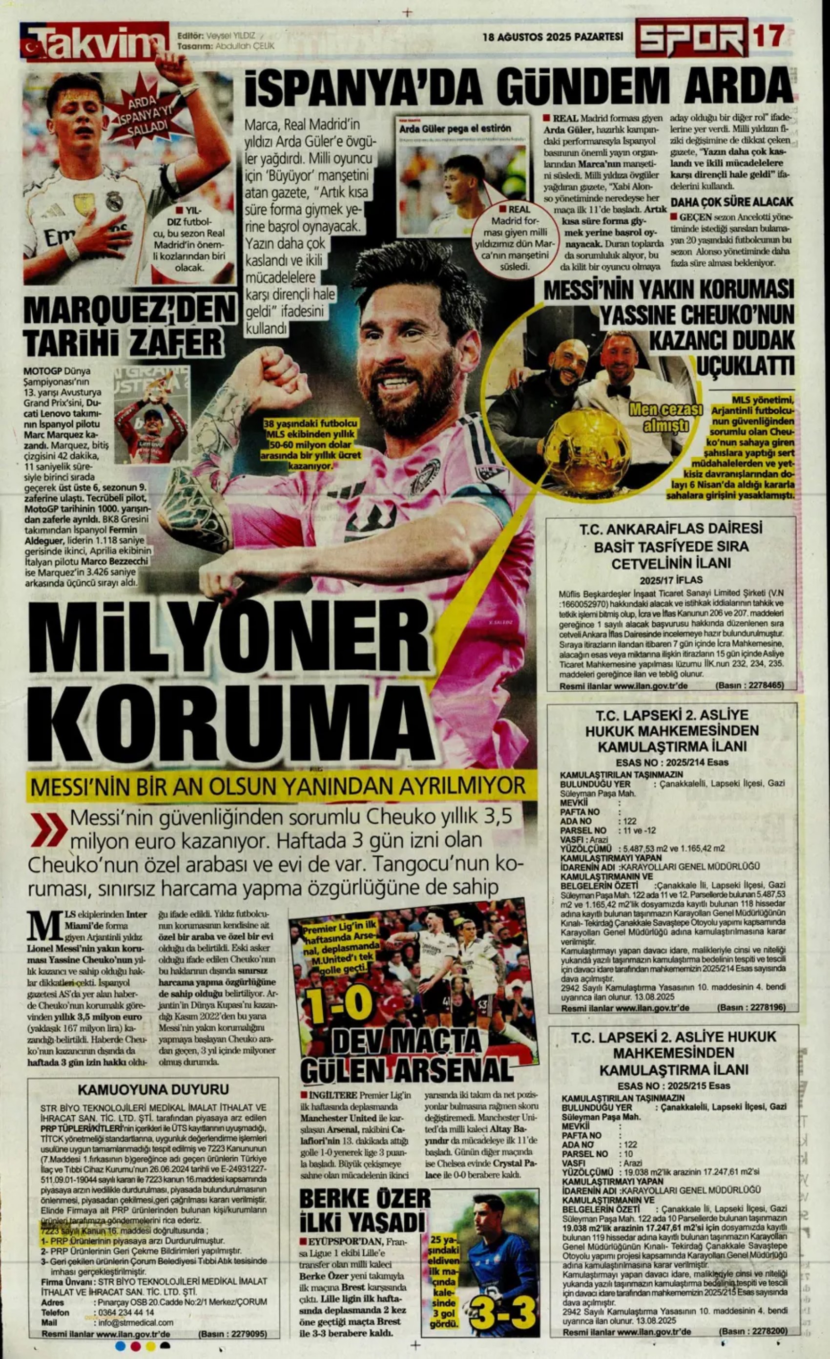 Sporda günün manşetleri: Fenerbahçe'de Palacios gündemi, Galatasaray'da Barış Alper'in alternatifi belli oldu!