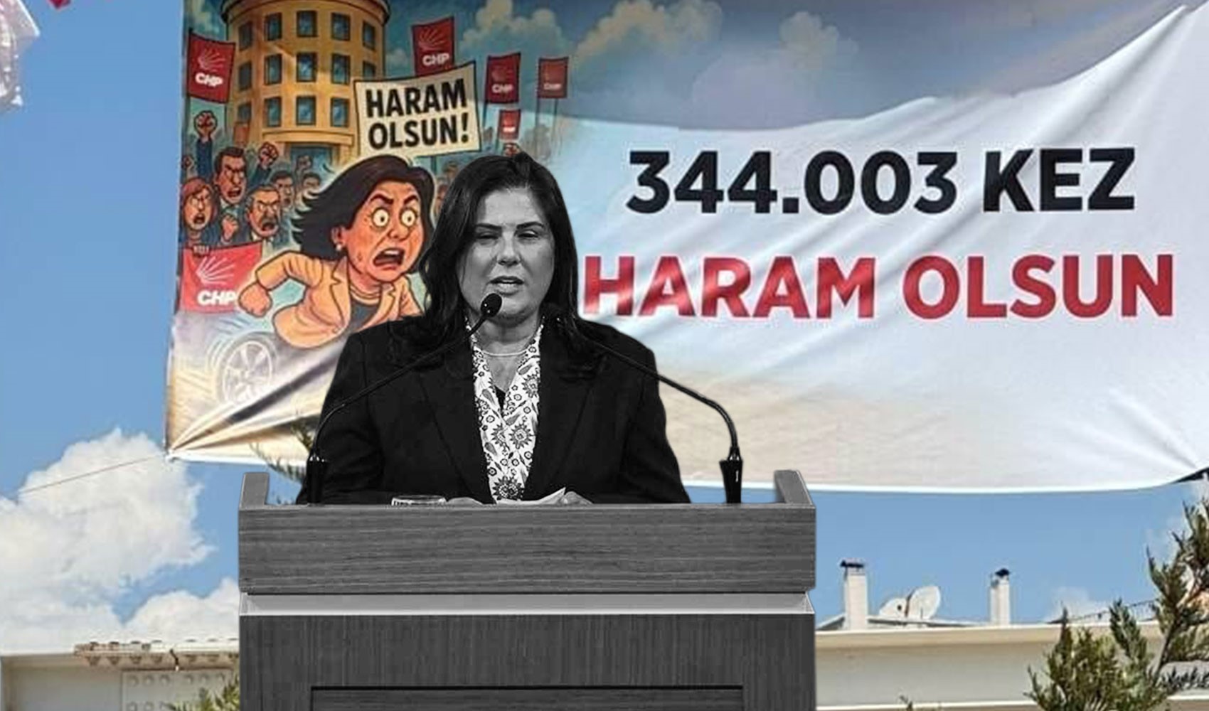 AKP'ye 'topuklayan' Özlem Çerçioğlu'nu kızdıracak pankartlar! AKP'ye 'topuklayan' Özlem Çerçioğlu'nu kızdıracak pankartlar!