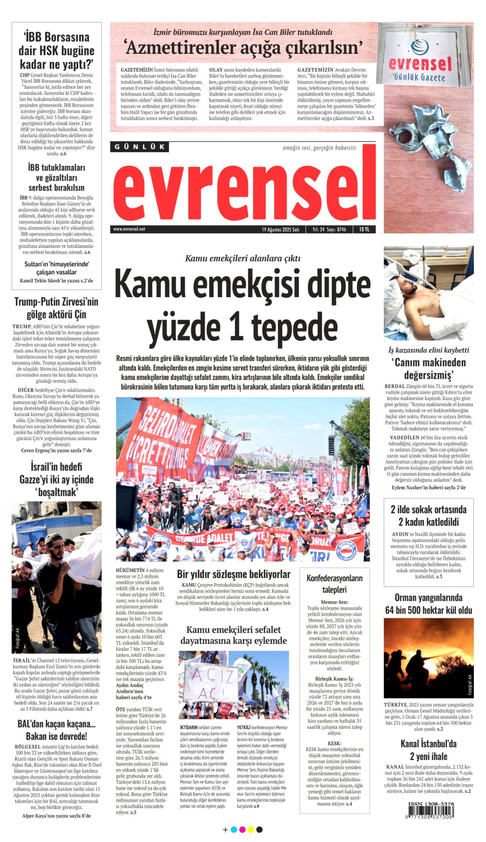 19 Ağustos 2025 gazete manşetleri: Gazeteler, CHP'nin Aydın mitingini nasıl gördü?
