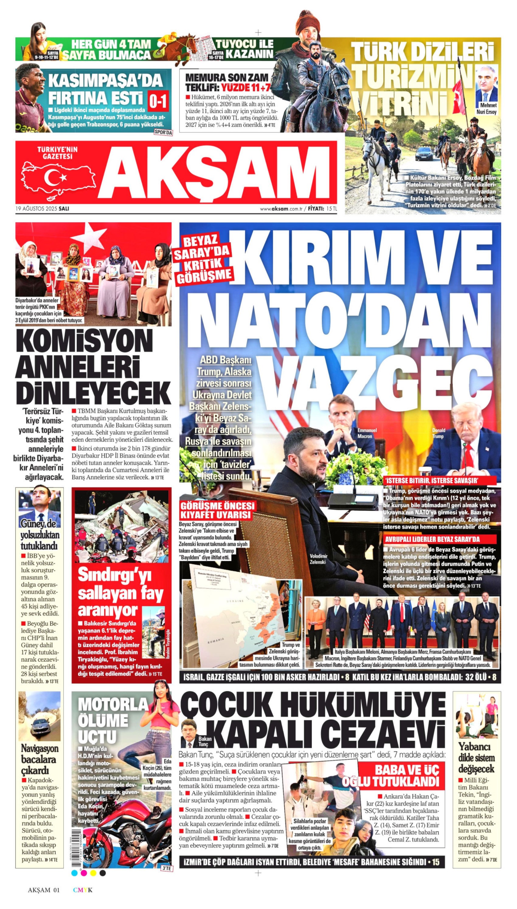 19 Ağustos 2025 gazete manşetleri: Gazeteler, CHP'nin Aydın mitingini nasıl gördü?