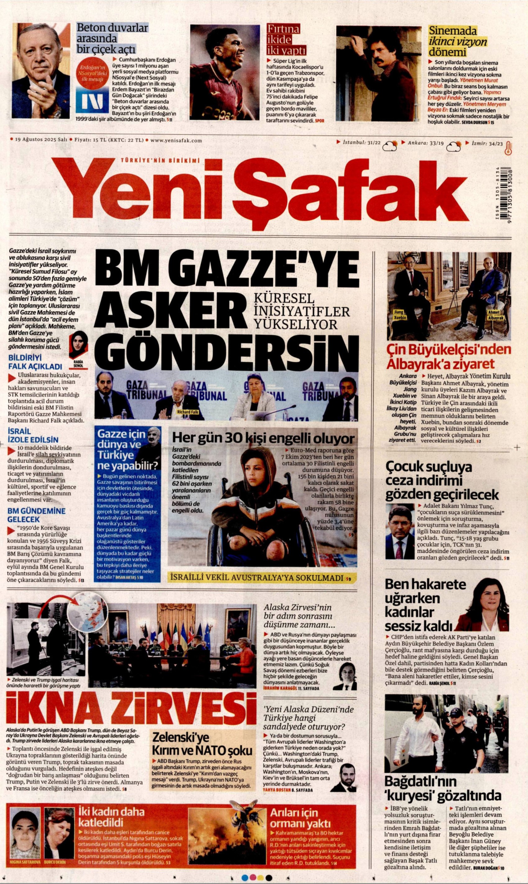 19 Ağustos 2025 gazete manşetleri: Gazeteler, CHP'nin Aydın mitingini nasıl gördü?