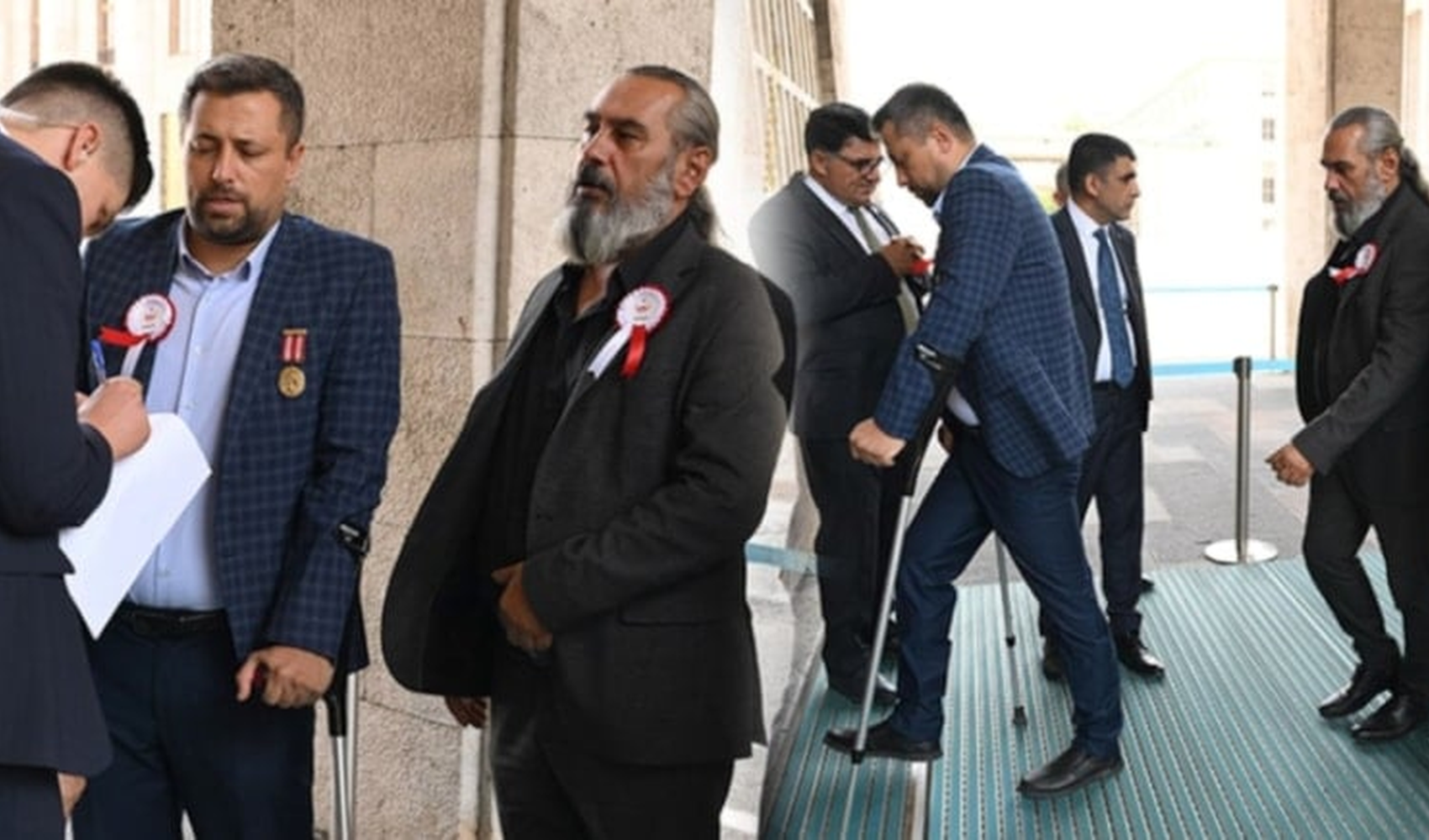 Gaziler, komisyon için TBMM'ye böyle geldi