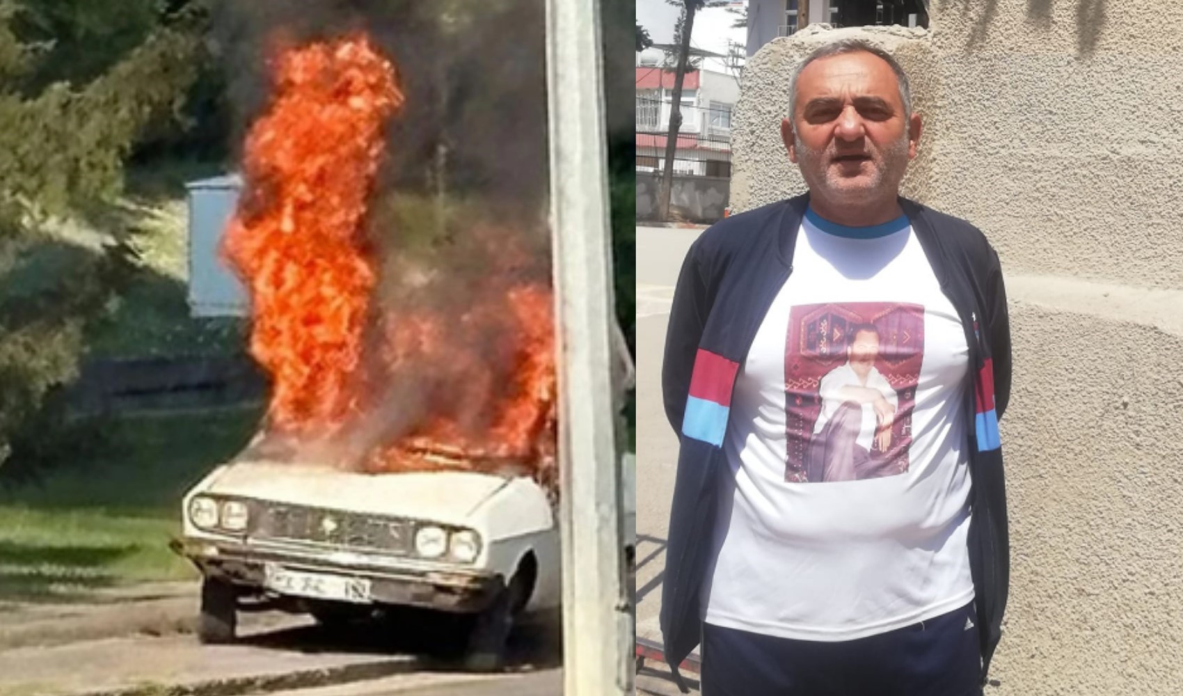 Meclis'in önünde Beyaz Toros yakan şüphelinin kimliği belli oldu