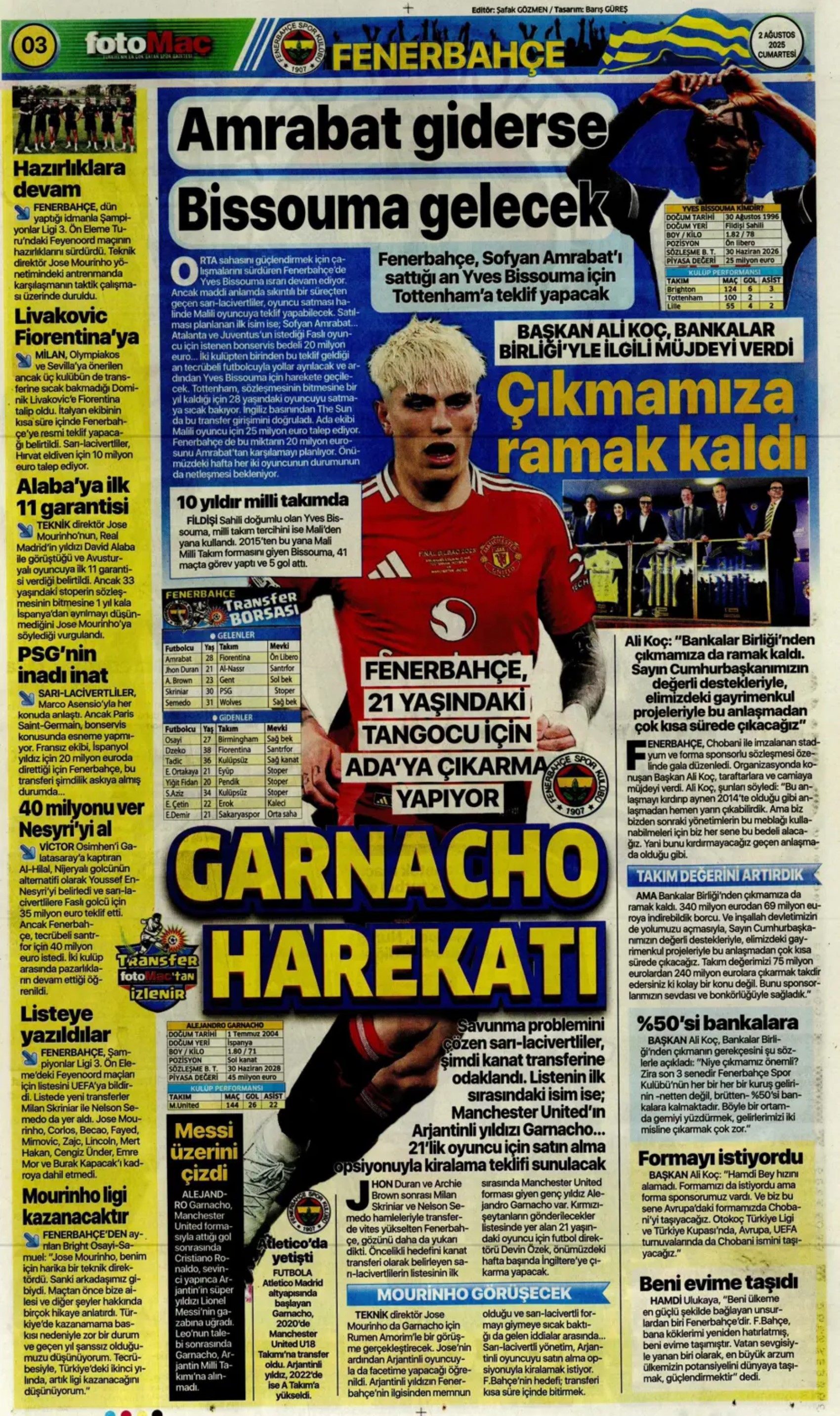 Sporda günün manşetleri: Beşiktaş'ta favori Sergen Yalçın