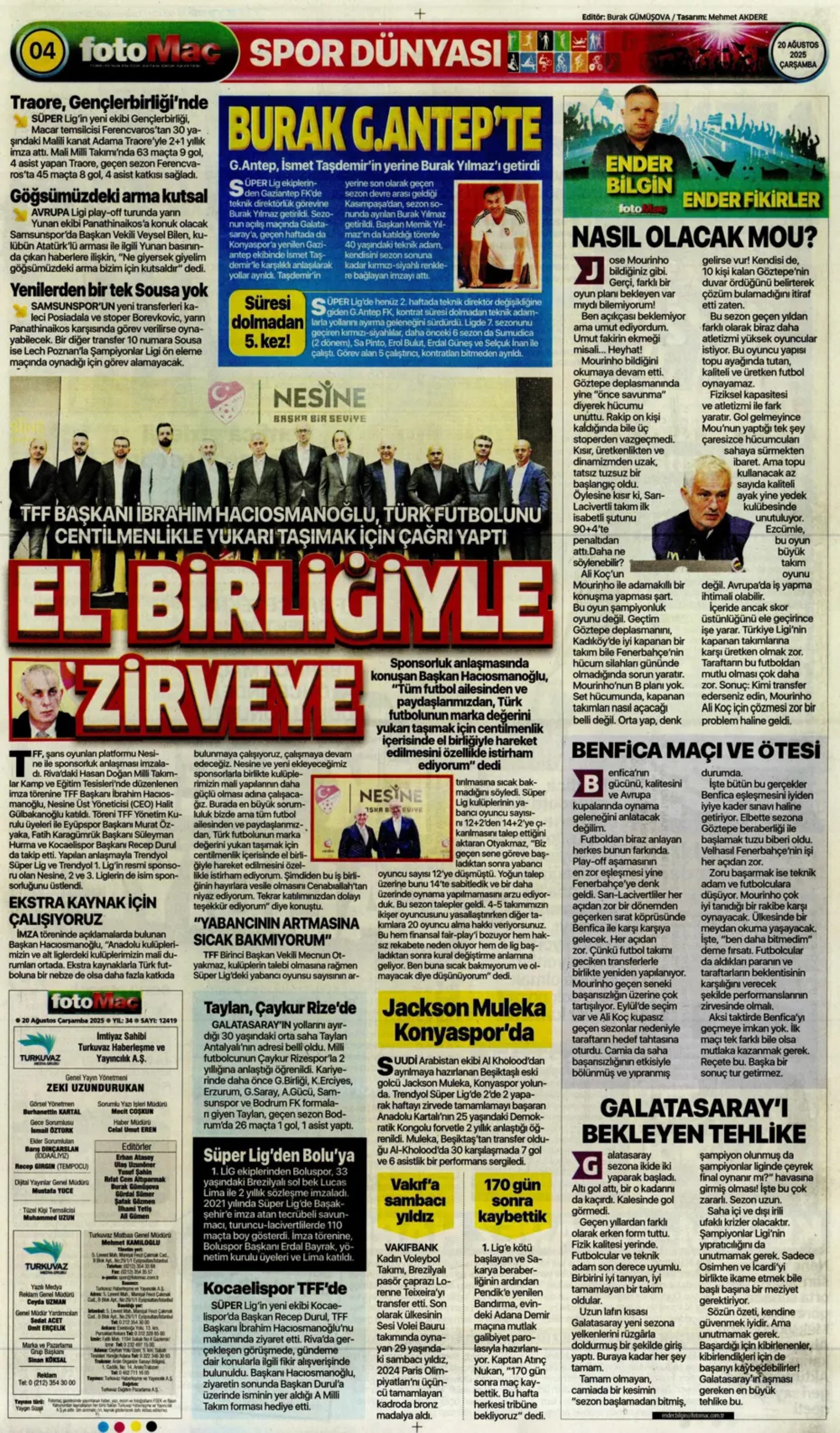 Sporda günün manşetleri... Hakan Çalhanoğlu dosyası kapanmadı