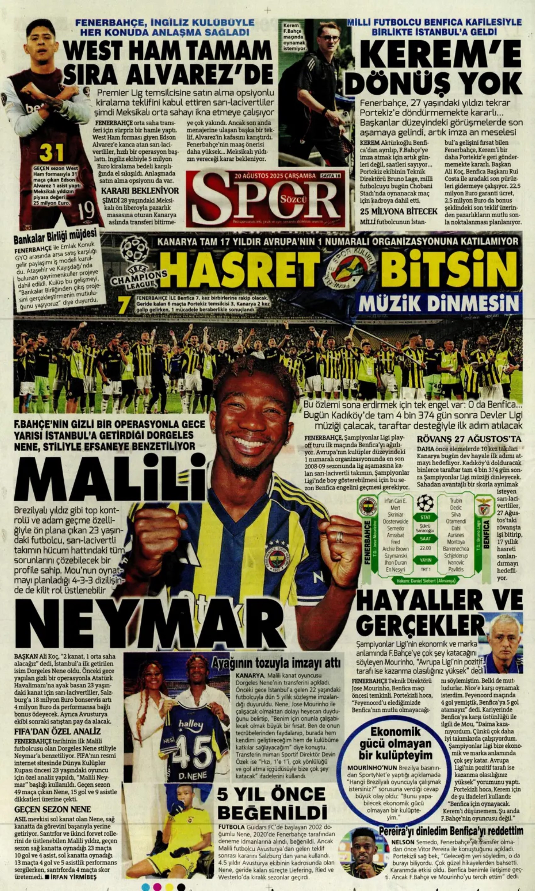 Sporda günün manşetleri... Hakan Çalhanoğlu dosyası kapanmadı