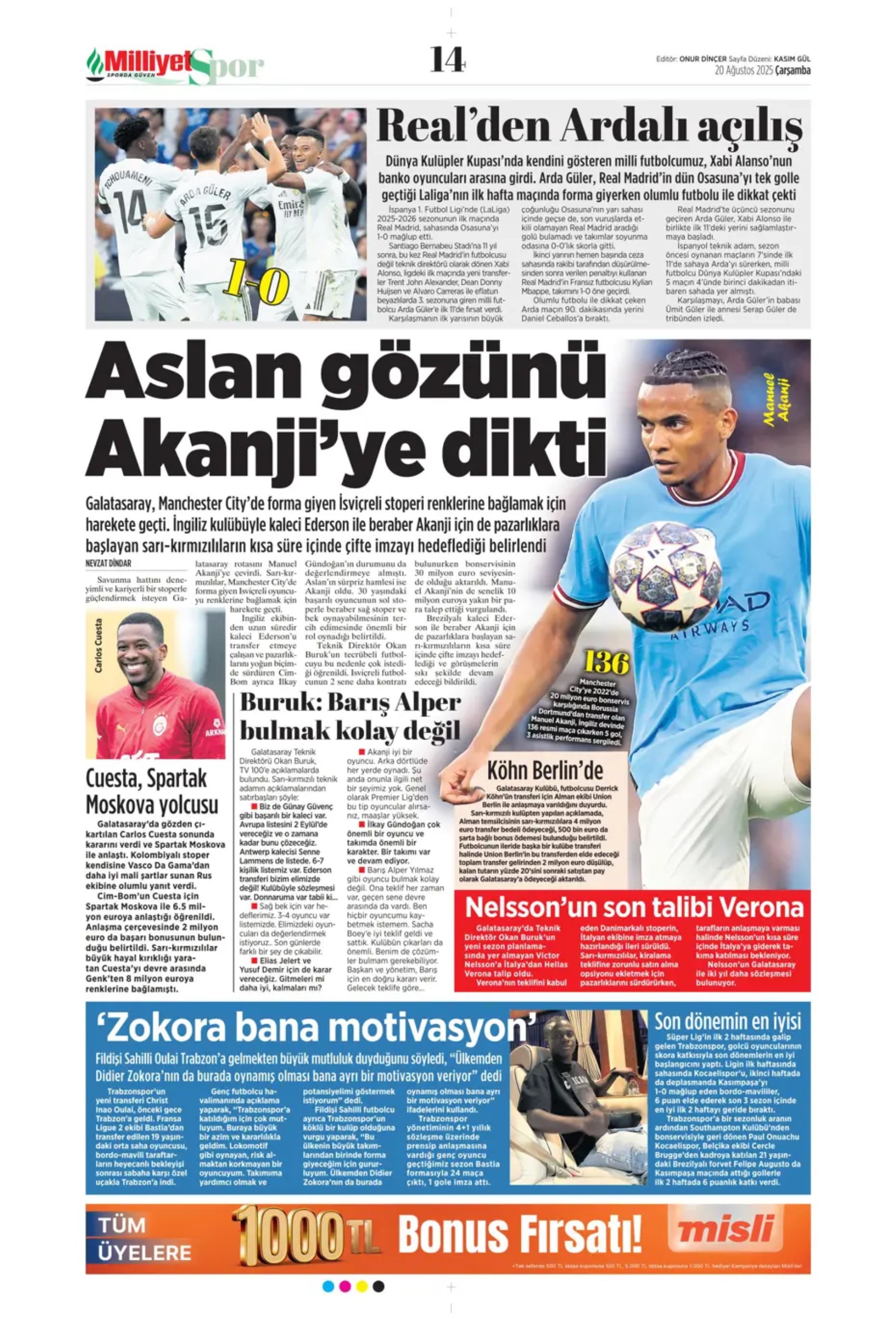 Sporda günün manşetleri... Hakan Çalhanoğlu dosyası kapanmadı