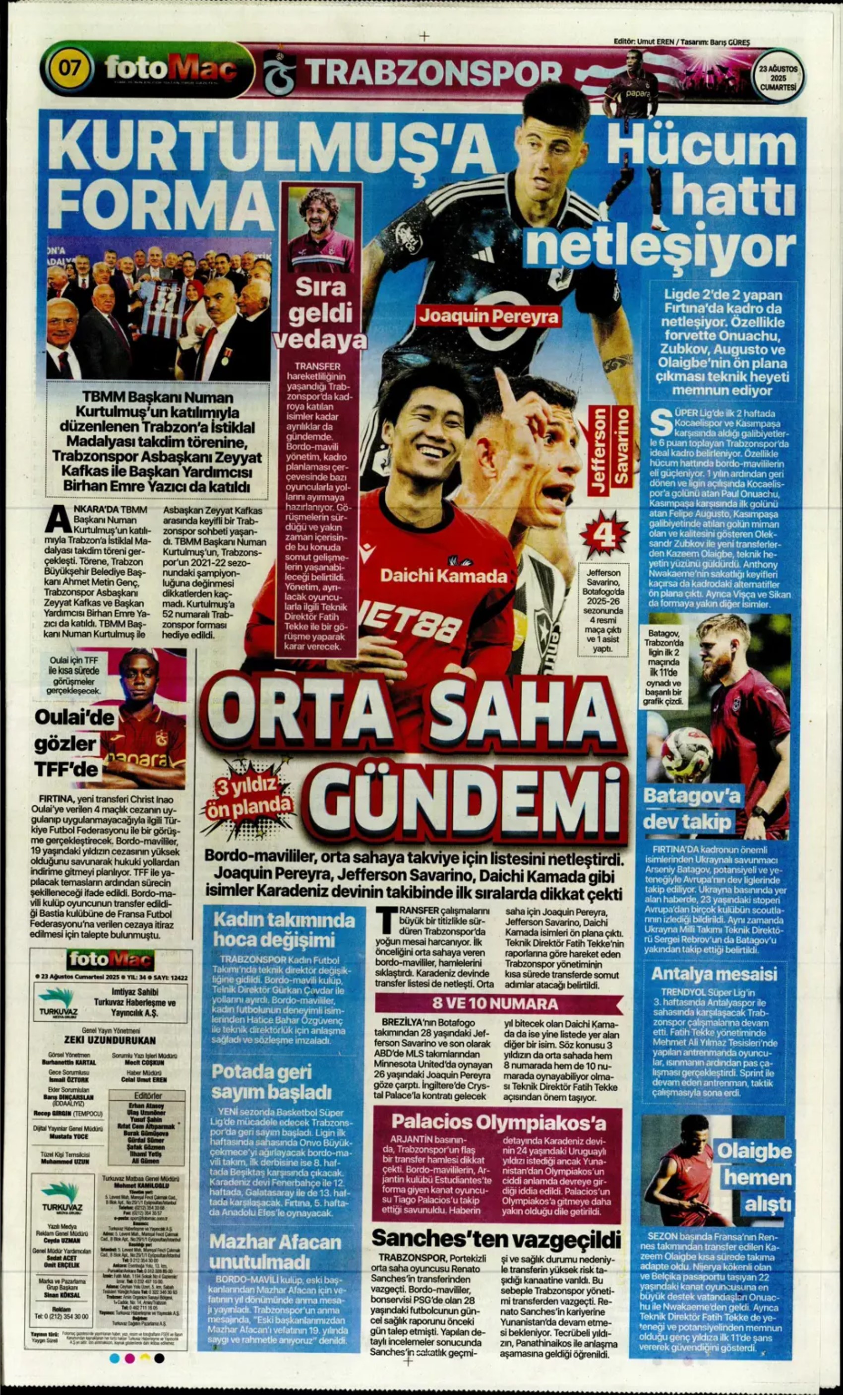 Sporda günün manşetleri... Fenerbahçe'nin transferdeki ana hedefi belli oldu