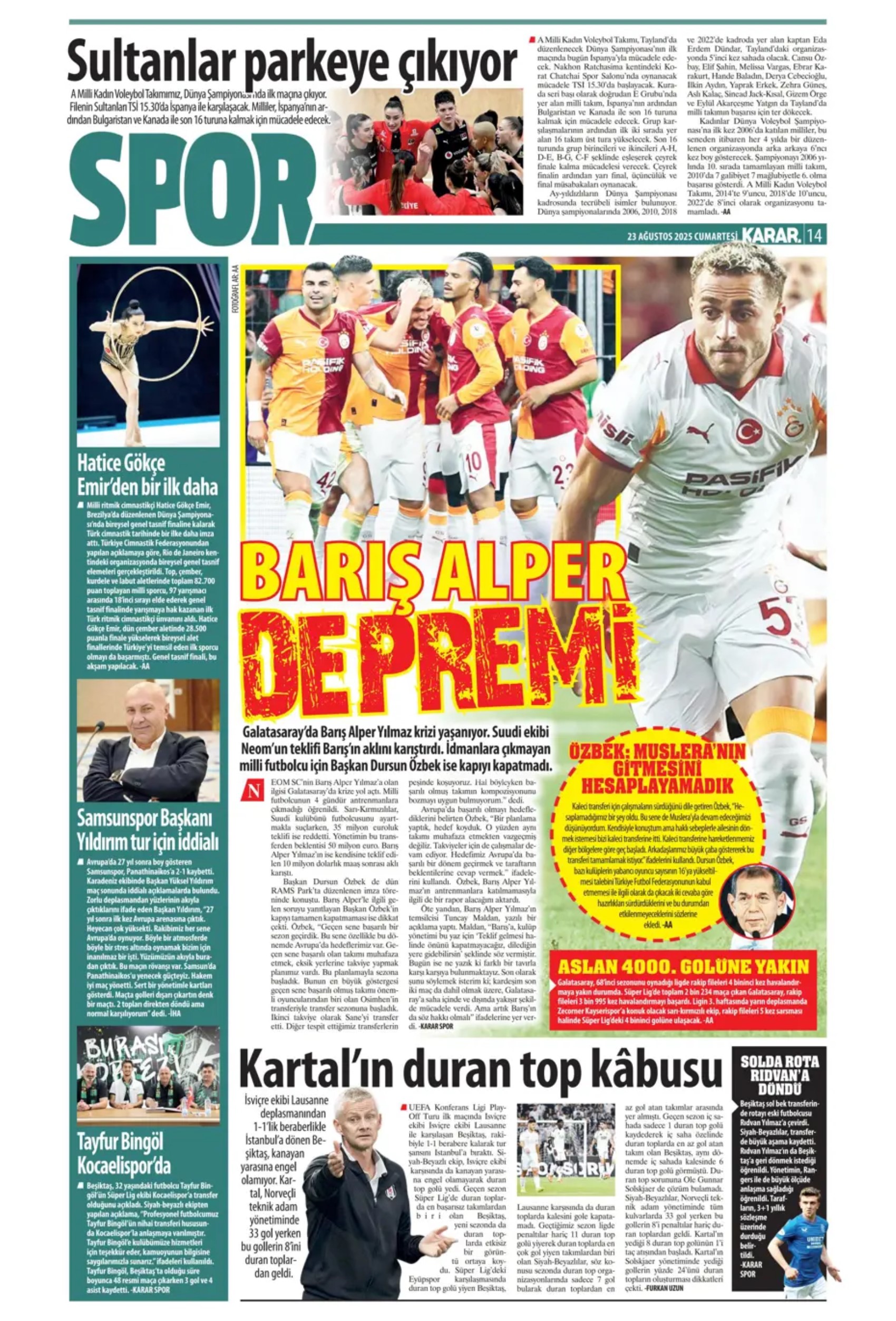 Sporda günün manşetleri... Fenerbahçe'nin transferdeki ana hedefi belli oldu