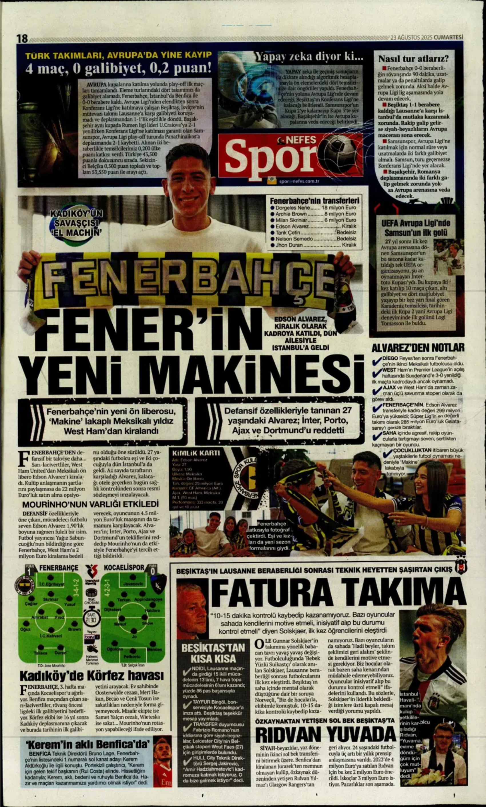 Sporda günün manşetleri... Fenerbahçe'nin transferdeki ana hedefi belli oldu
