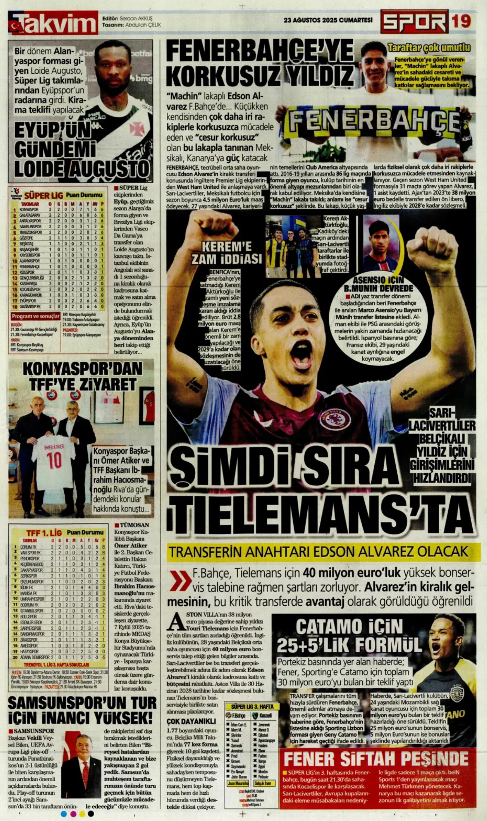 Sporda günün manşetleri... Fenerbahçe'nin transferdeki ana hedefi belli oldu