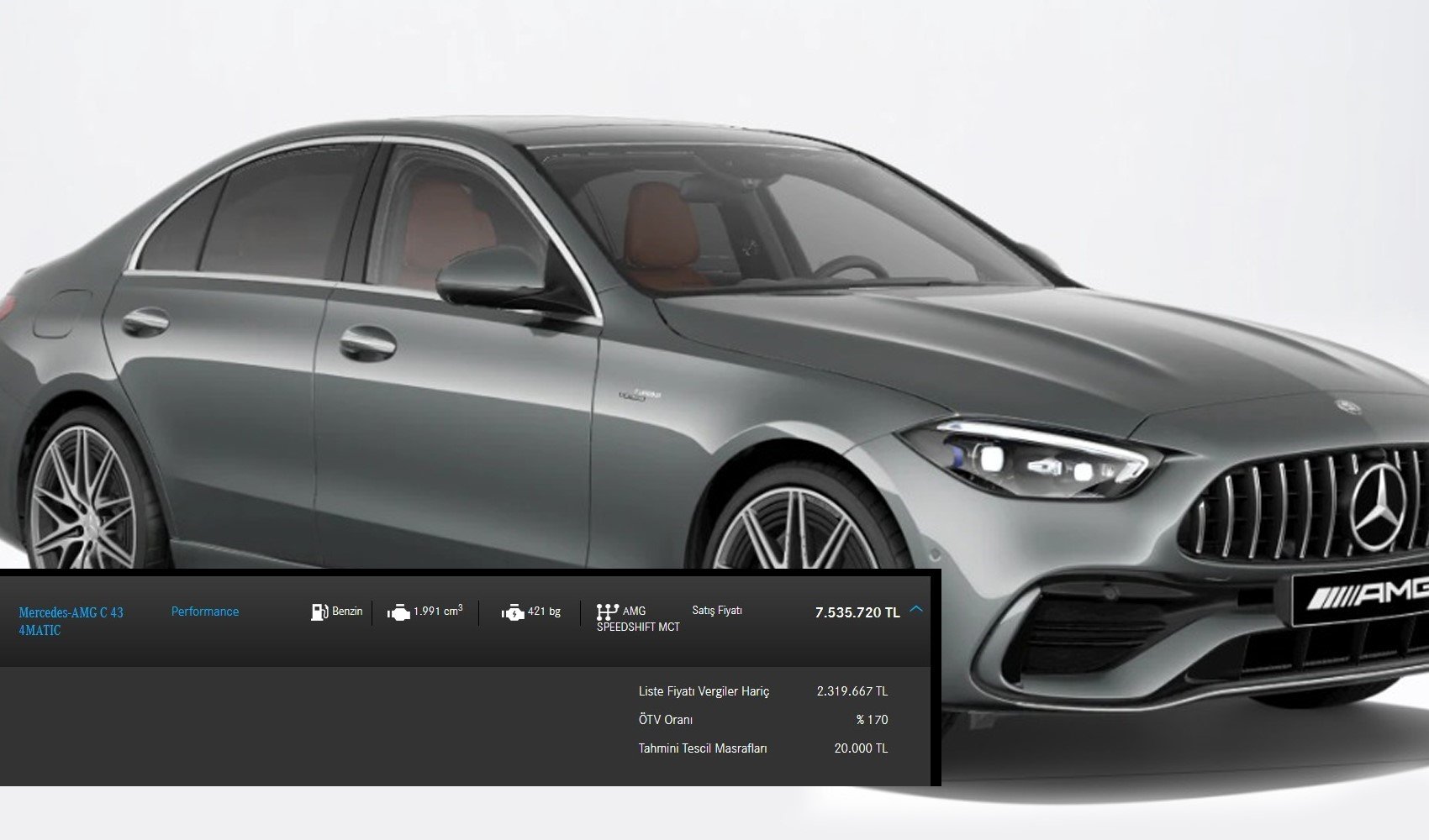 Mercedes, resmi sitesinde 'Vergi Yükünü' açıkça gösterdi: 2,3 milyonluk araç 7,5 milyona çıkıyor Mercedes, resmi sitesinde 'Vergi Yükünü' açıkça gösterdi: 2,3 milyonluk araç 7,5 milyona çıkıyor