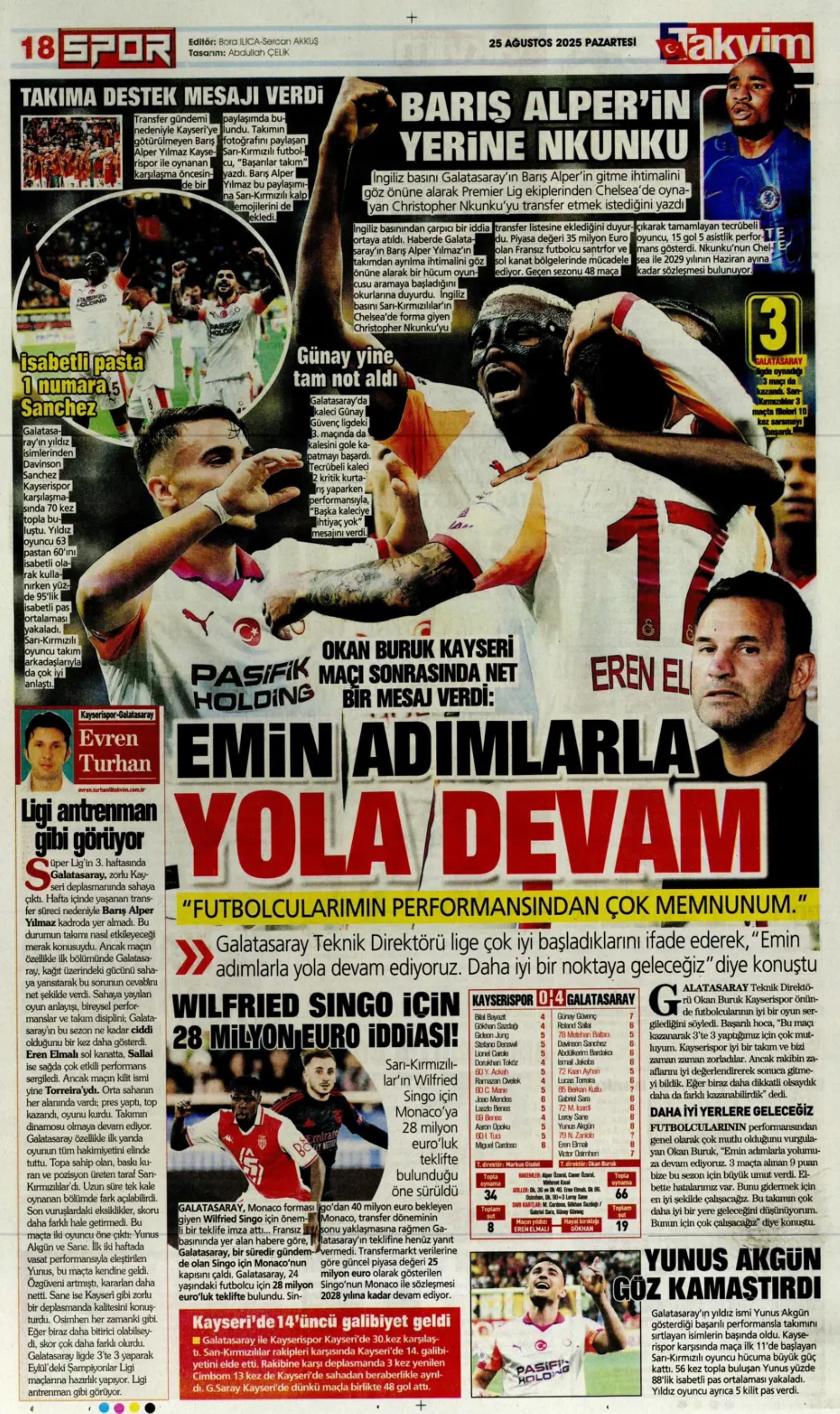 Sporda günün manşetleri... Fenerbahçe Kerem transferi sonrası bir ismi daha bitiriyor
