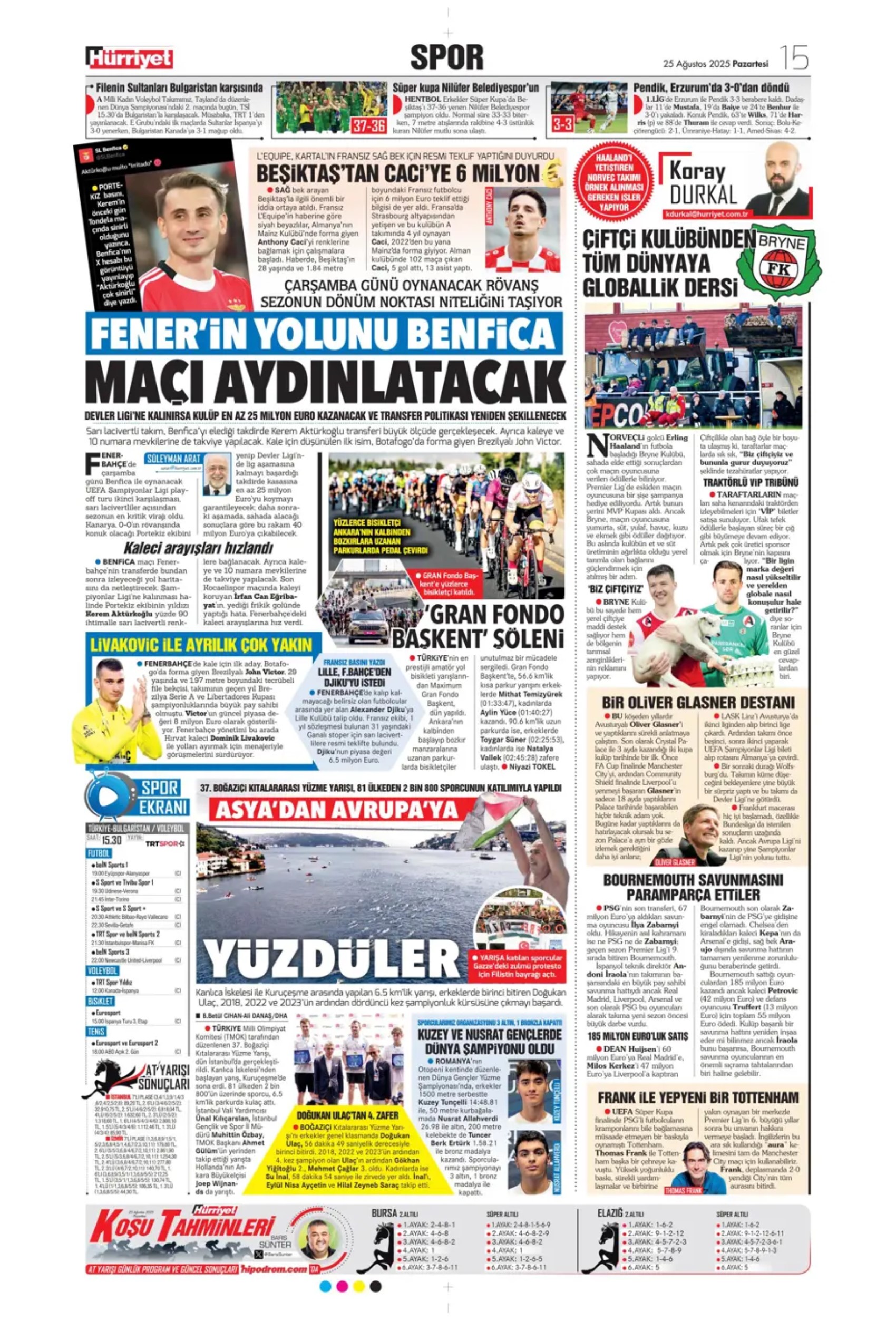 Sporda günün manşetleri... Fenerbahçe Kerem transferi sonrası bir ismi daha bitiriyor