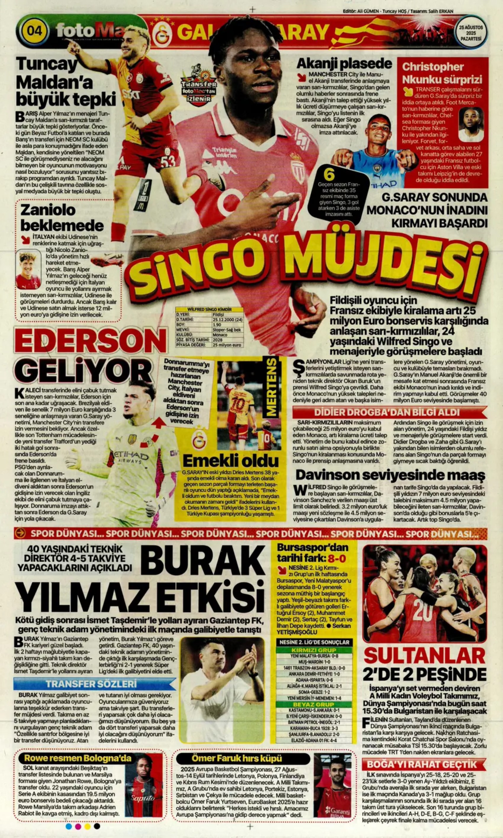 Sporda günün manşetleri... Fenerbahçe Kerem transferi sonrası bir ismi daha bitiriyor