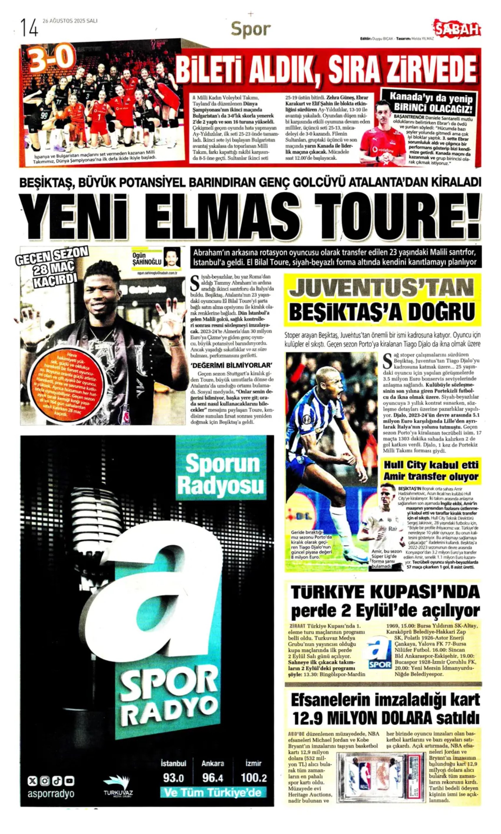 Sporda günün manşetleri... Galatasaray transferde atağa kalktı: Aslan, Singo transferini bitiriyor