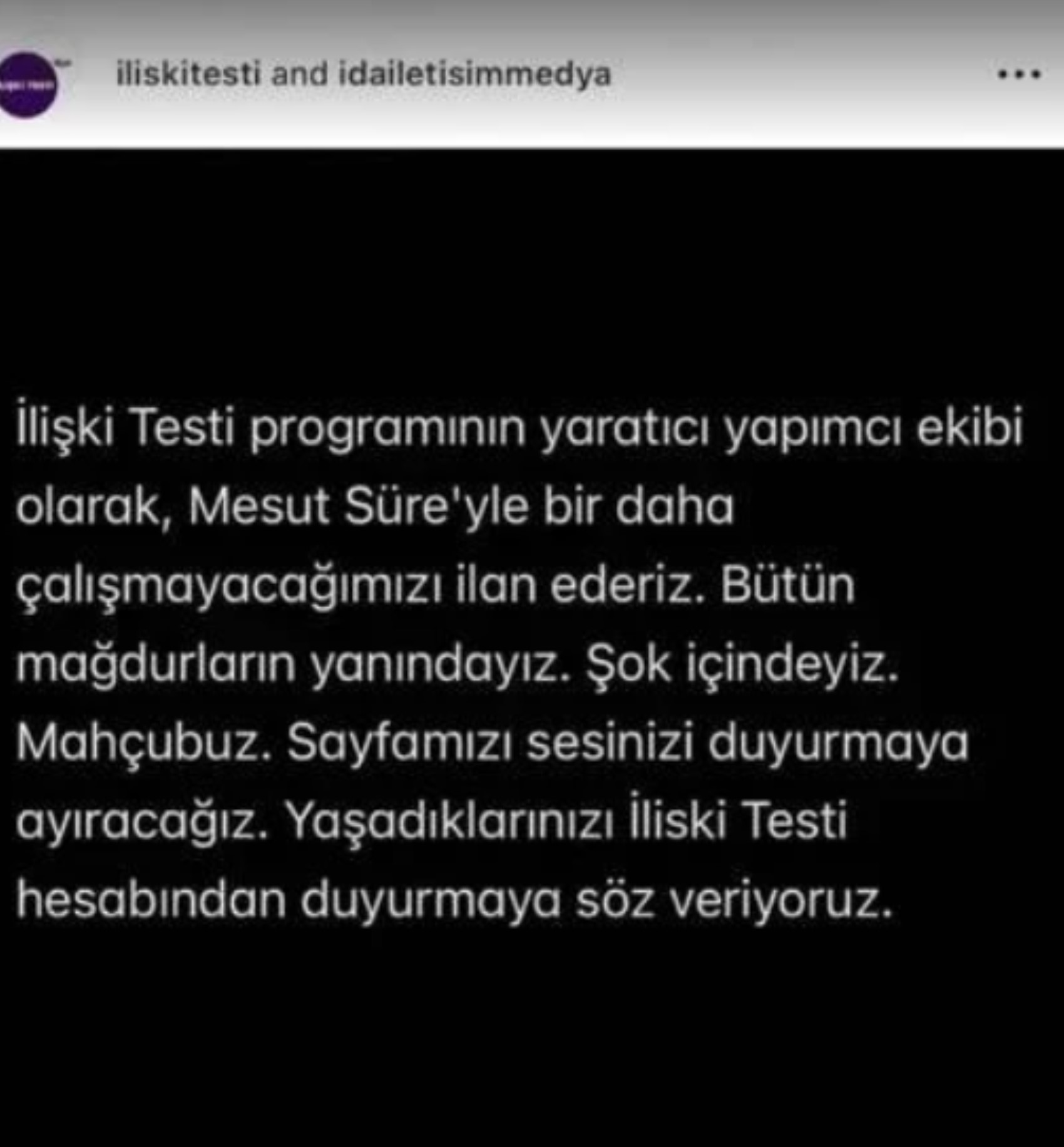 Taciz iddialarıyla gündeme gelen Mesut Süre'den ilk açıklama: 'Şoktayım'
