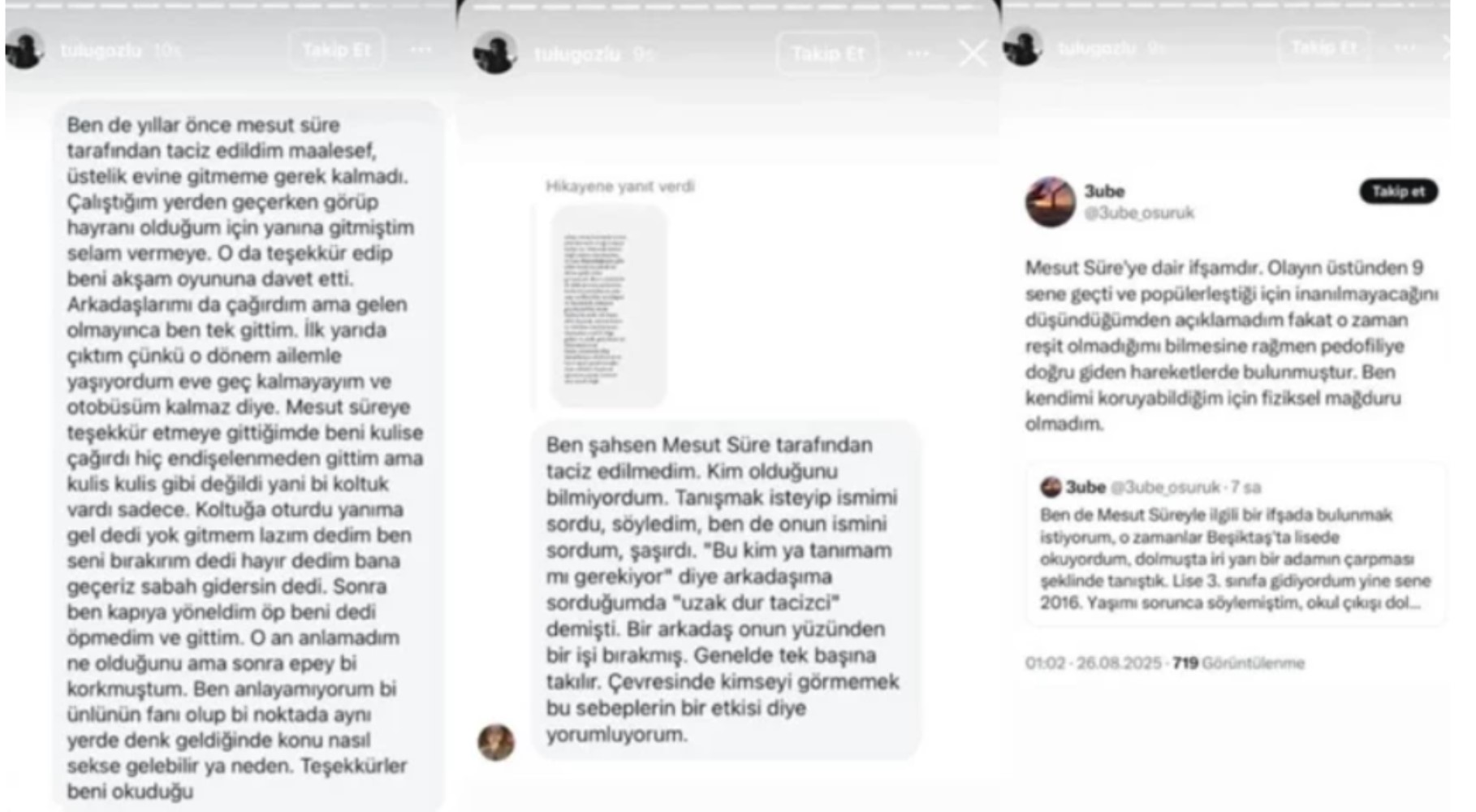 Taciz iddialarıyla gündeme gelen Mesut Süre'den ilk açıklama: 'Şoktayım'