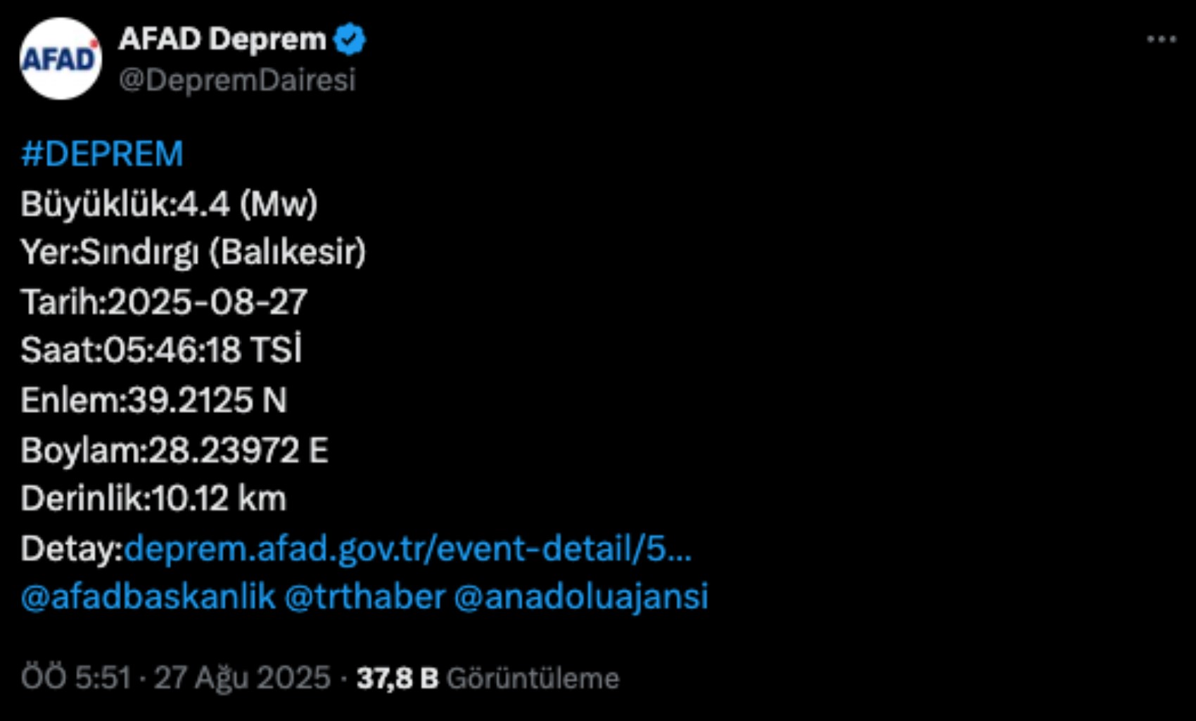 Sındırgı bu sabah da sallandı: Ahmet Ercan'dan Balıkesir'deki deprem fırtınasıyla ilgili açıklama! Yıkıcı deprem bekleniyor mu?