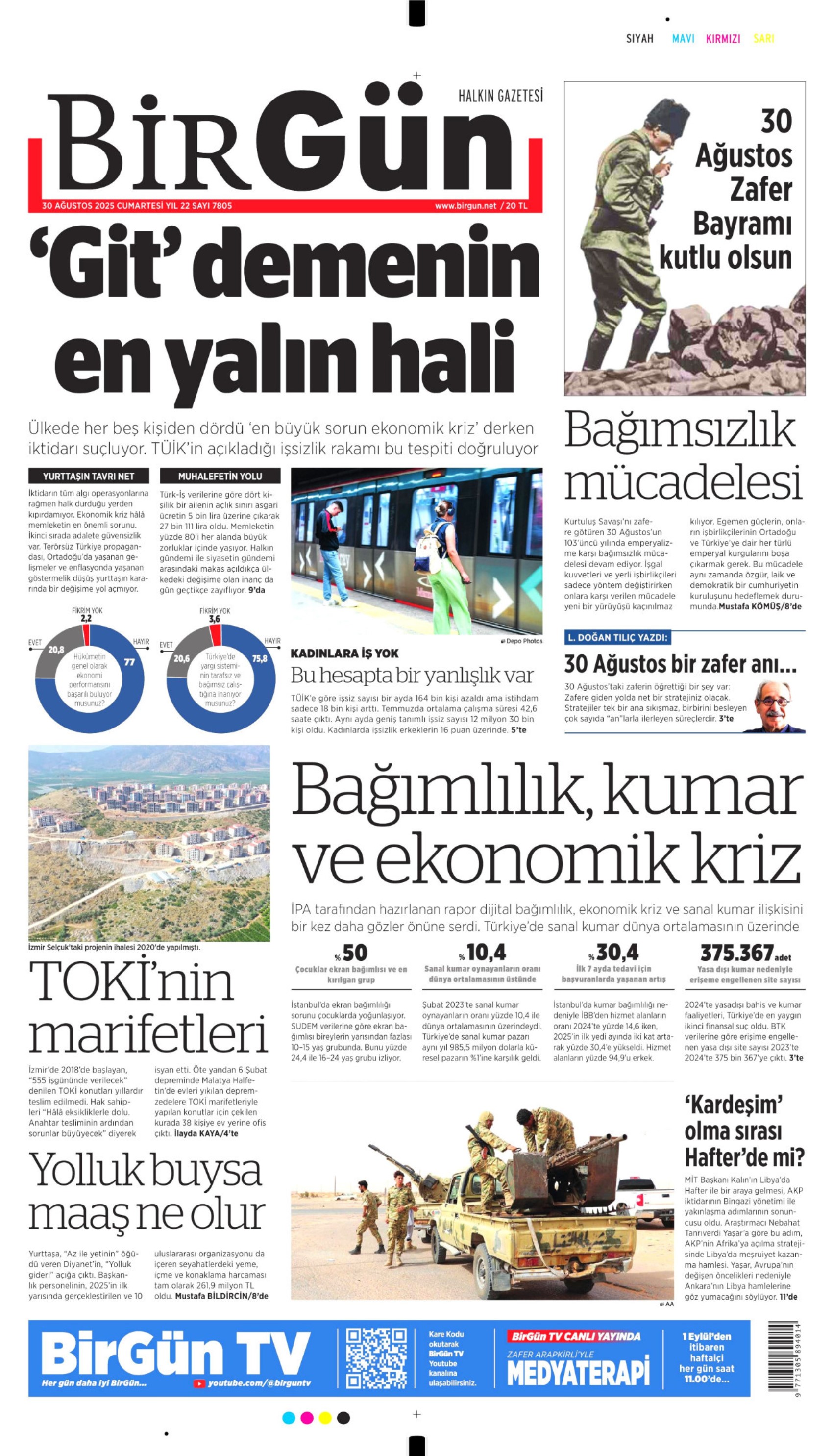 30 Ağustos 2025 gazete manşetleri: Gazeteler, 30 Ağustos Zafer Bayramı'nı nasıl gördü?