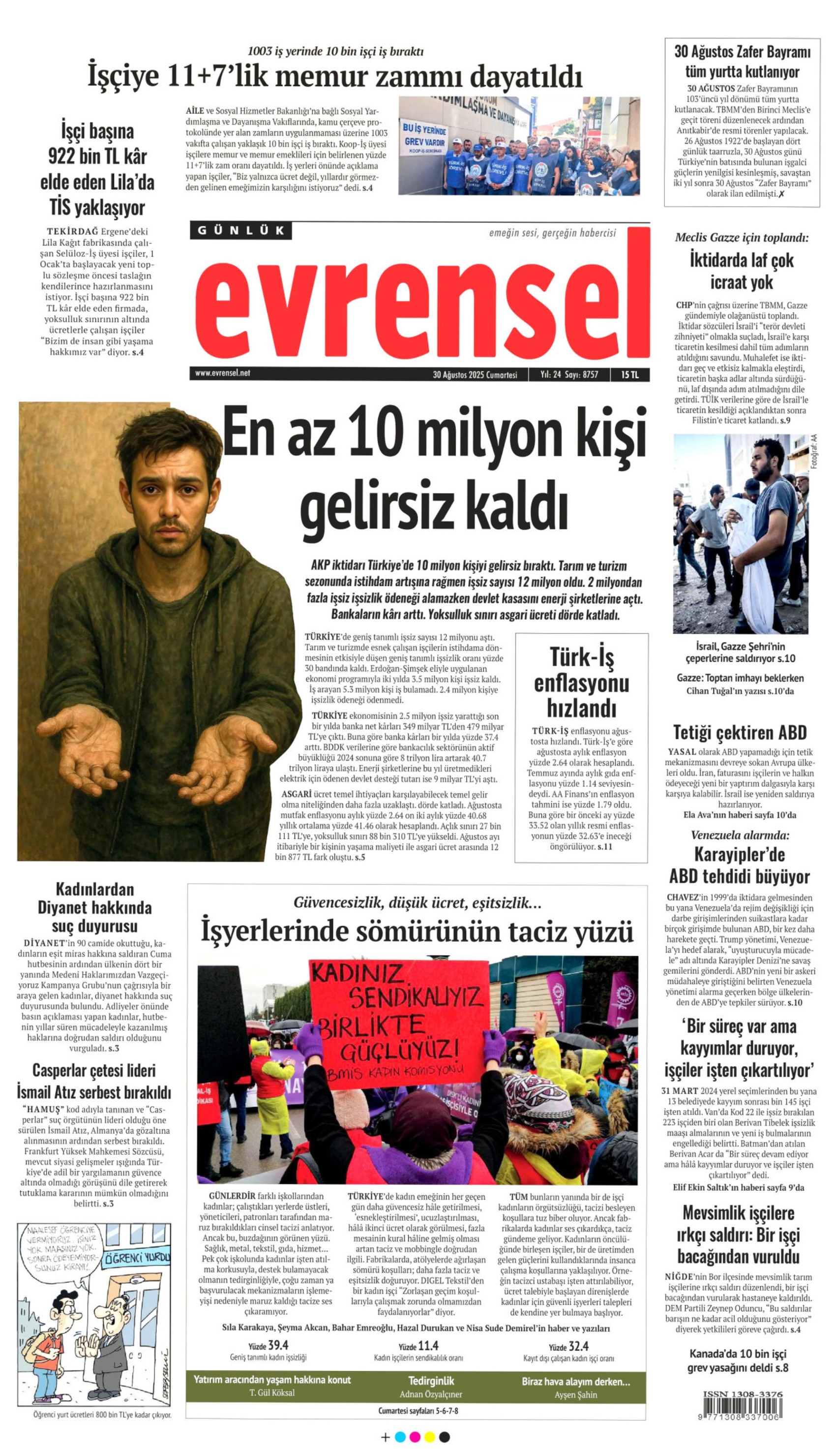 30 Ağustos 2025 gazete manşetleri: Gazeteler, 30 Ağustos Zafer Bayramı'nı nasıl gördü?
