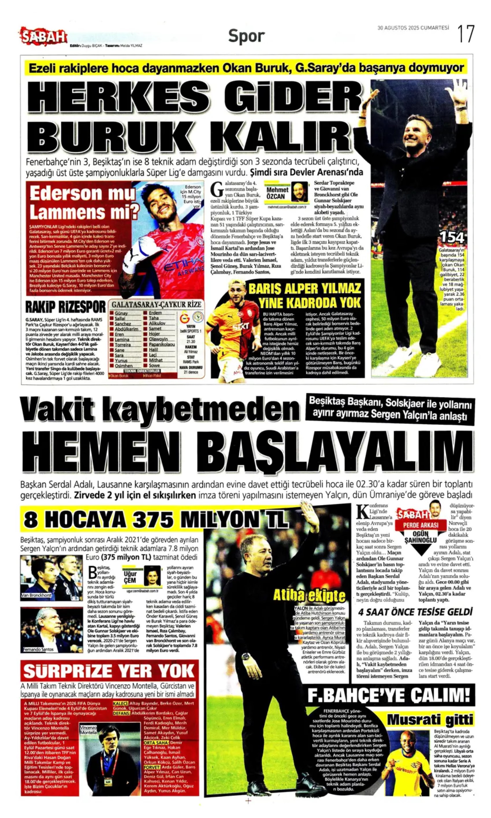 Sporda günün manşetleri... Mourinho ile ilgili o gerçek ortaya çıktı: Meğerse o maçtan önce kovulmuş!
