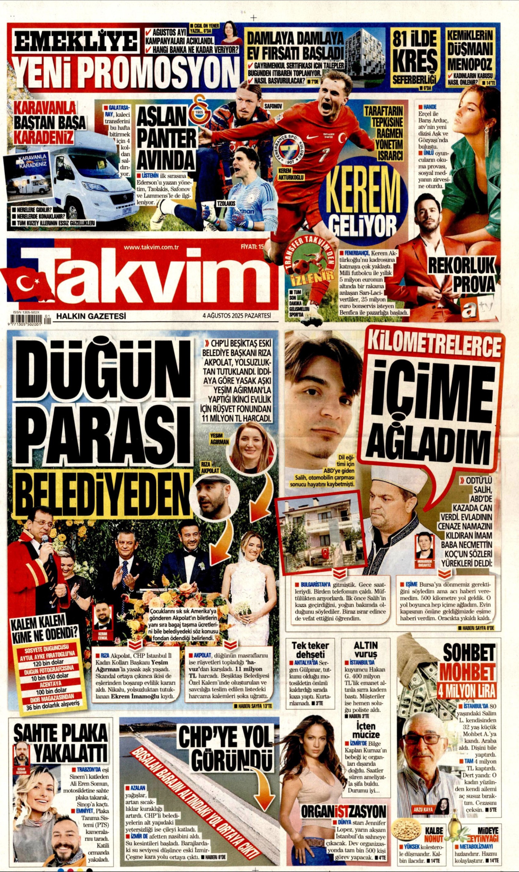 4 Ağustos 2025 gazete manşetleri: Gazeteler, İYİ Parti'nin Birinci Vazifen Mitingi'ni nasıl gördü?